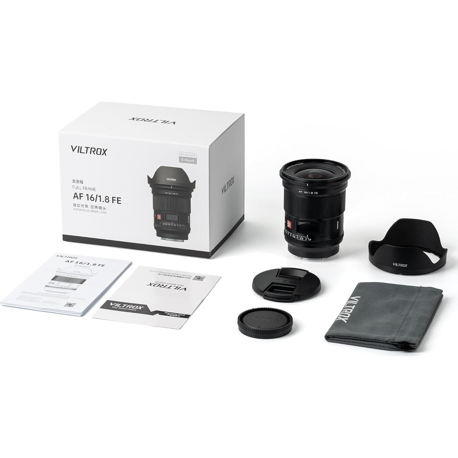 Lente VILTROX AF 16mm f/1.8 FE para Sony E - Gran Angular