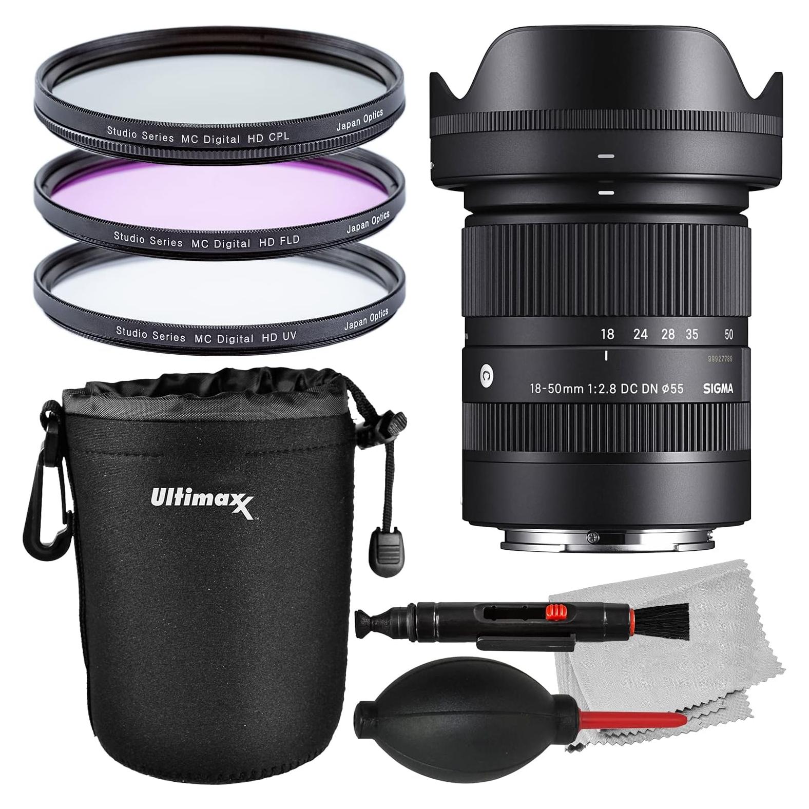 Lente Sigma 18-50mm f/2.8 DC DN para Sony E + Accesorios