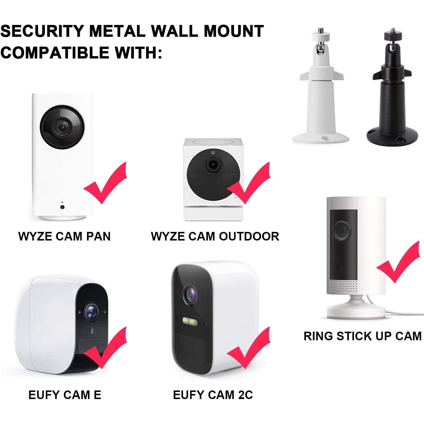 Soporte de Pared BFYTN para Cámara Arlo - 2 Piezas Ajustable