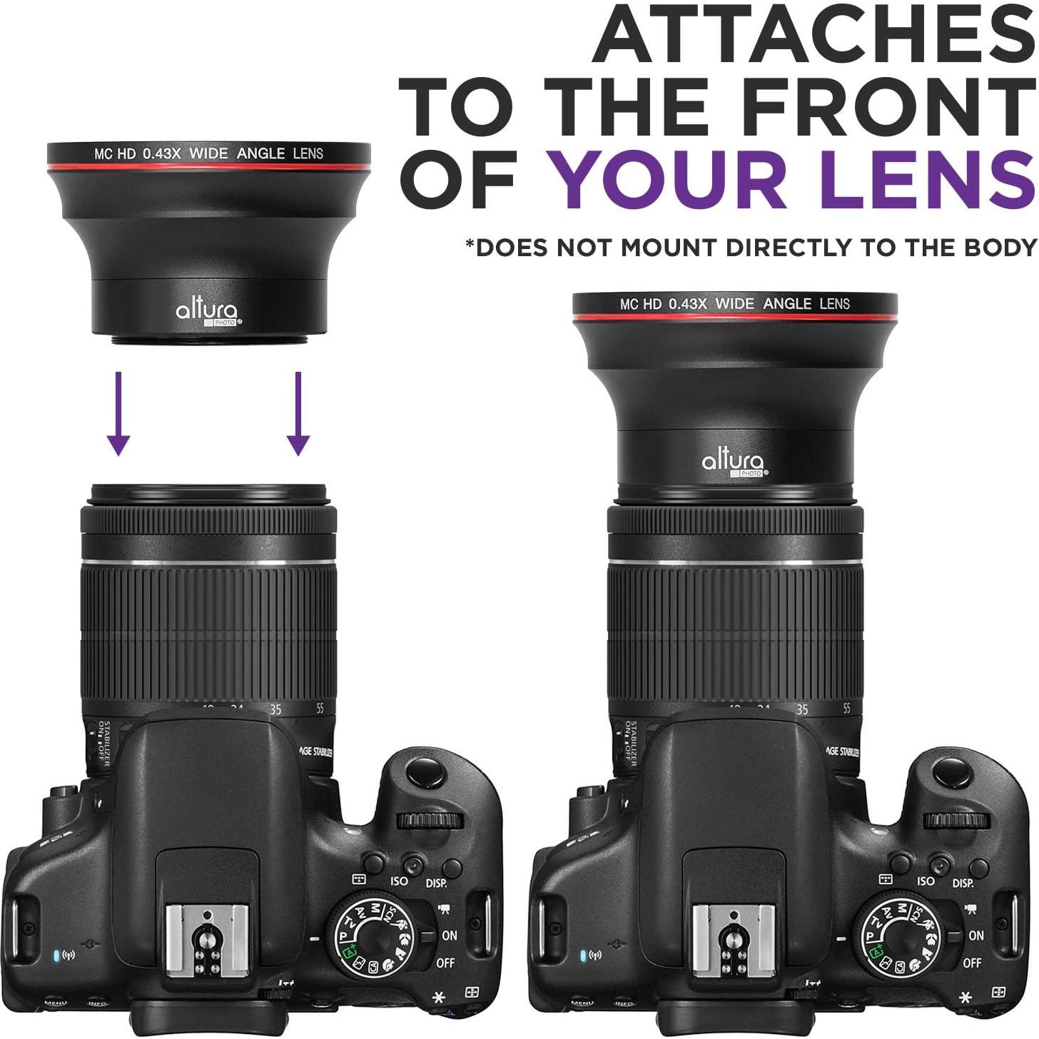 Lente Gran Angular 52MM Altura Photo 0.43X con Macro