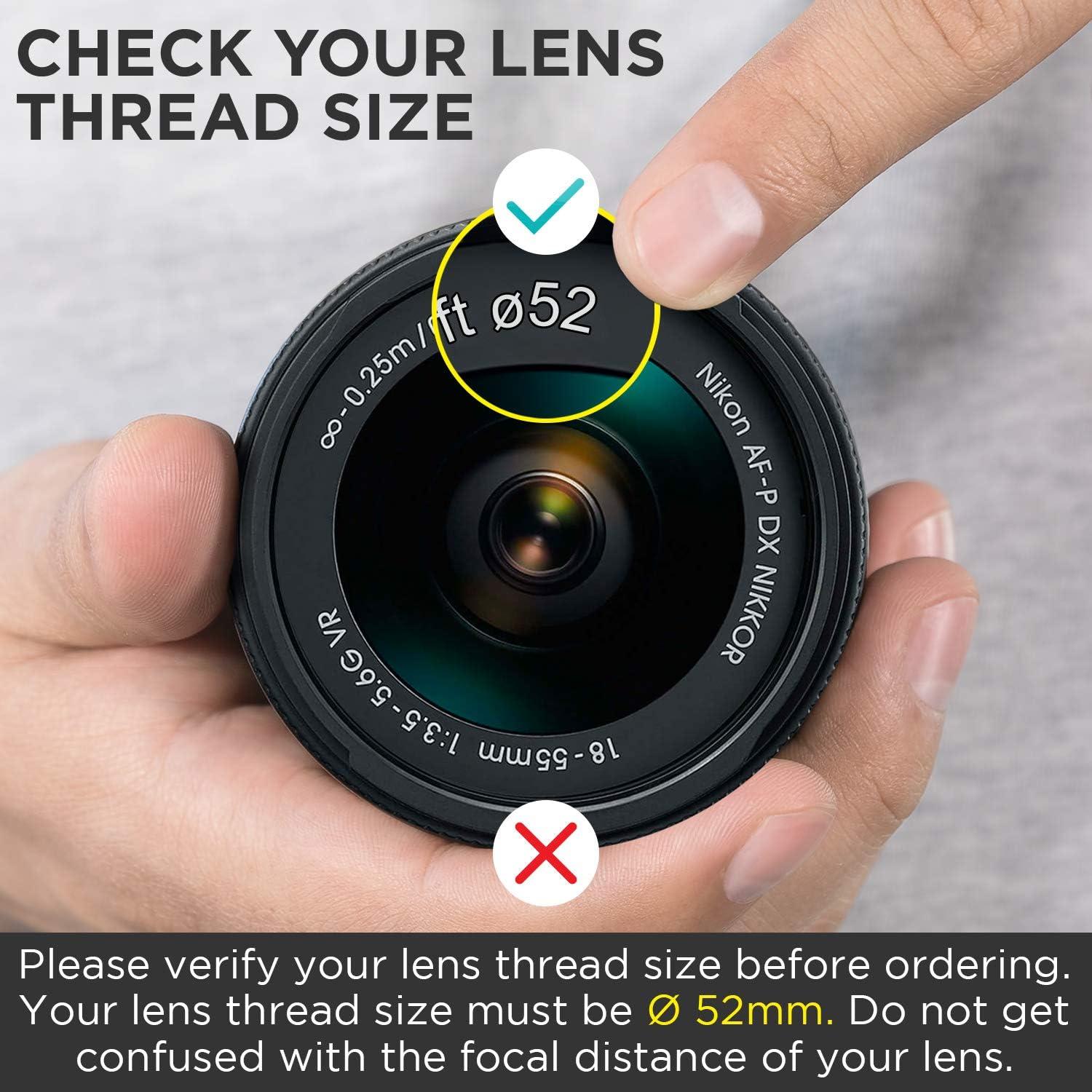 Lente Gran Angular 52MM Altura Photo 0.43X con Macro