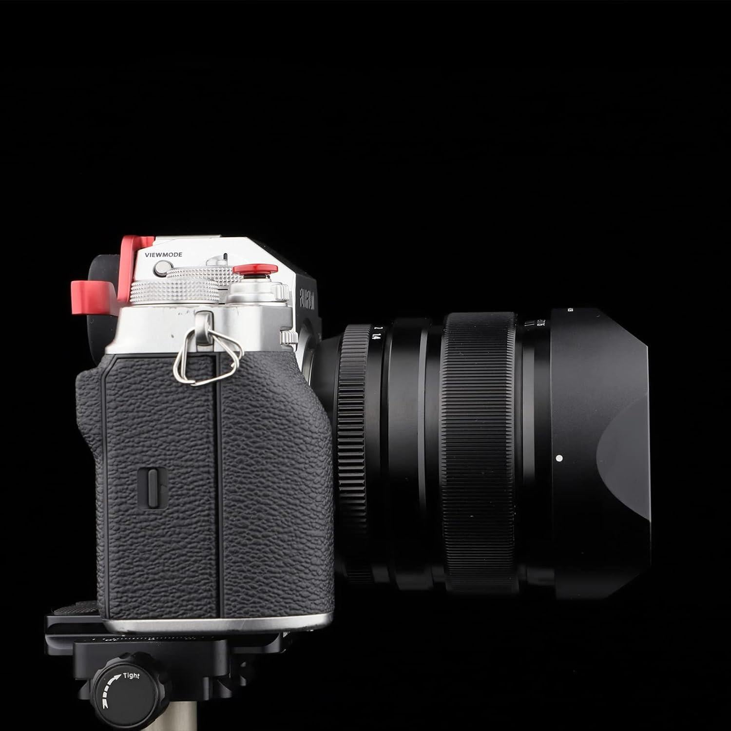 Capucha de Lente Metálica Cuadrada Haoge LH-X23B para Fujifilm