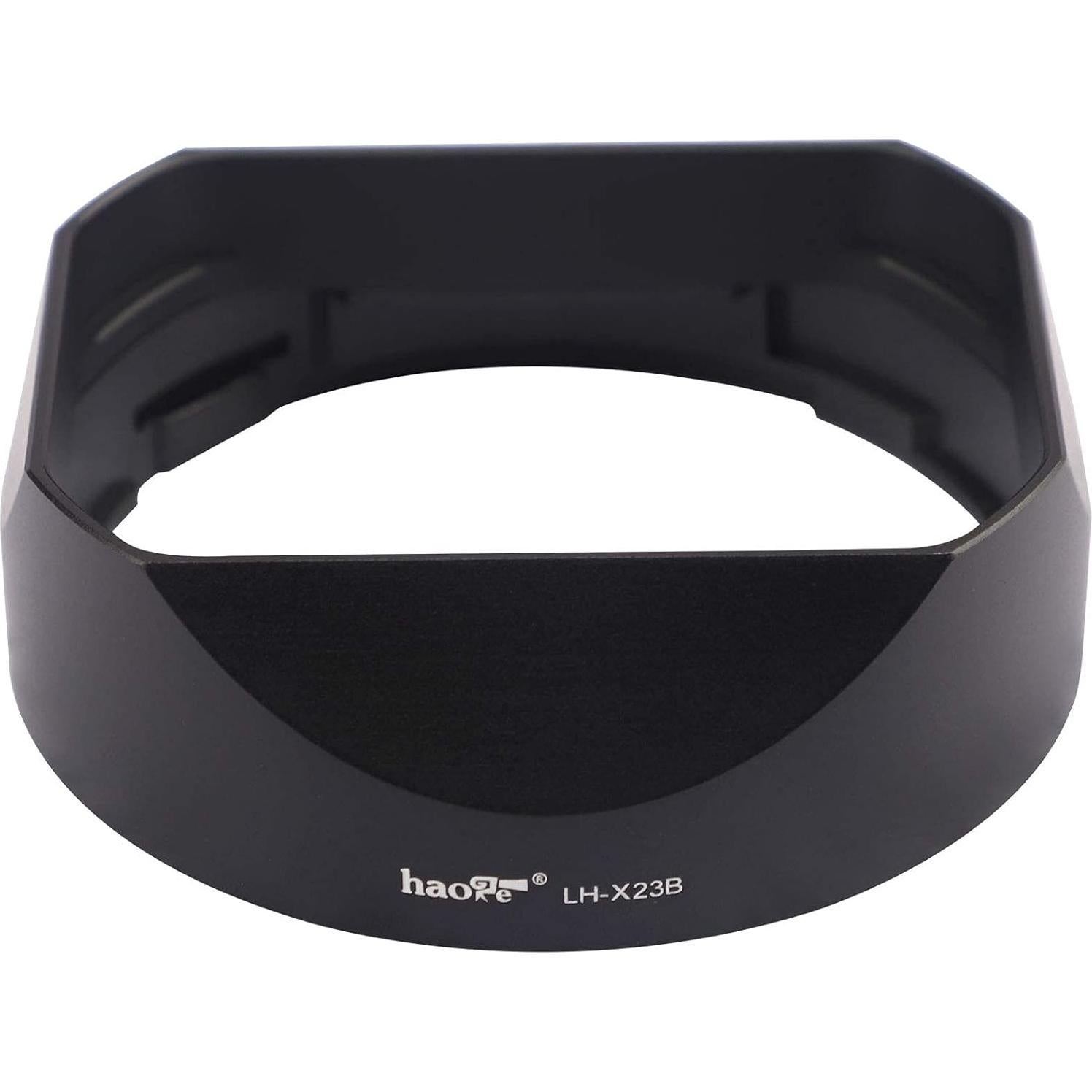 Capucha de Lente Metálica Cuadrada Haoge LH-X23B para Fujifilm