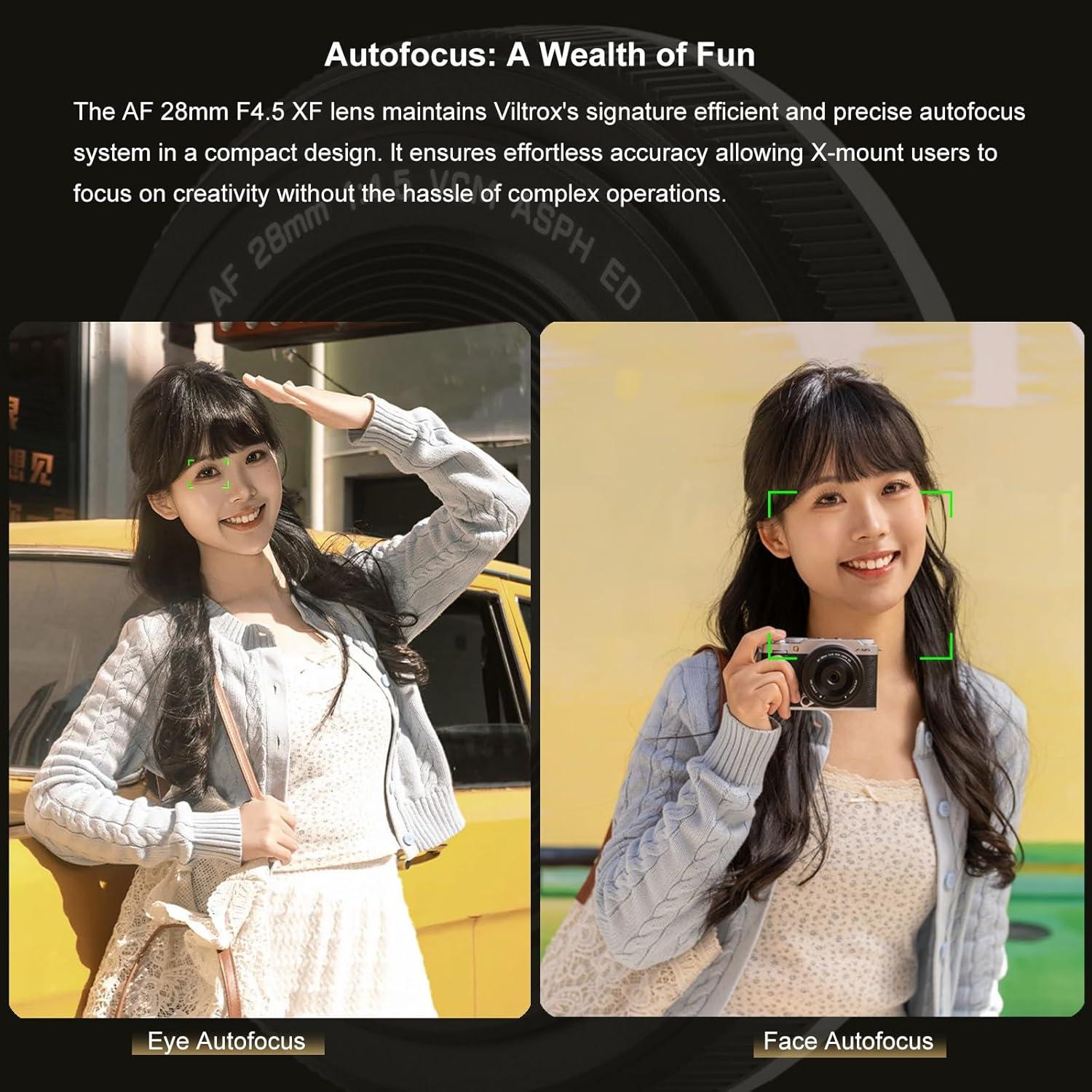 Lente Viltrox 28mm F4.5 Gran Angular AF para Fujifilm