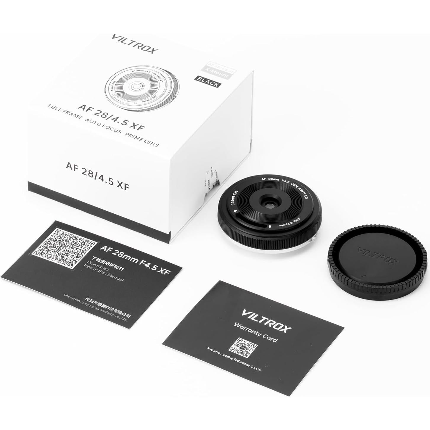 Lente Pancake VILTROX 28mm f4.5 para Fujifilm X