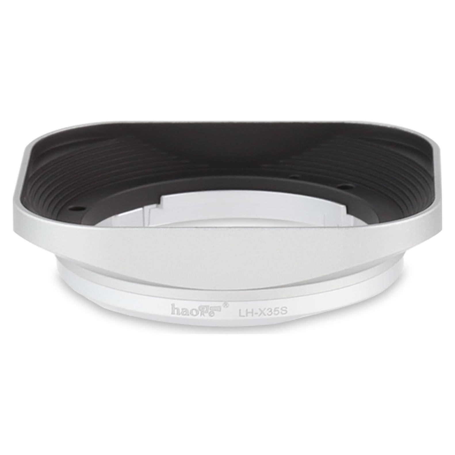 Capucha de Lente Metálica Cuadrada Haoge LH-X35S para Fujifilm