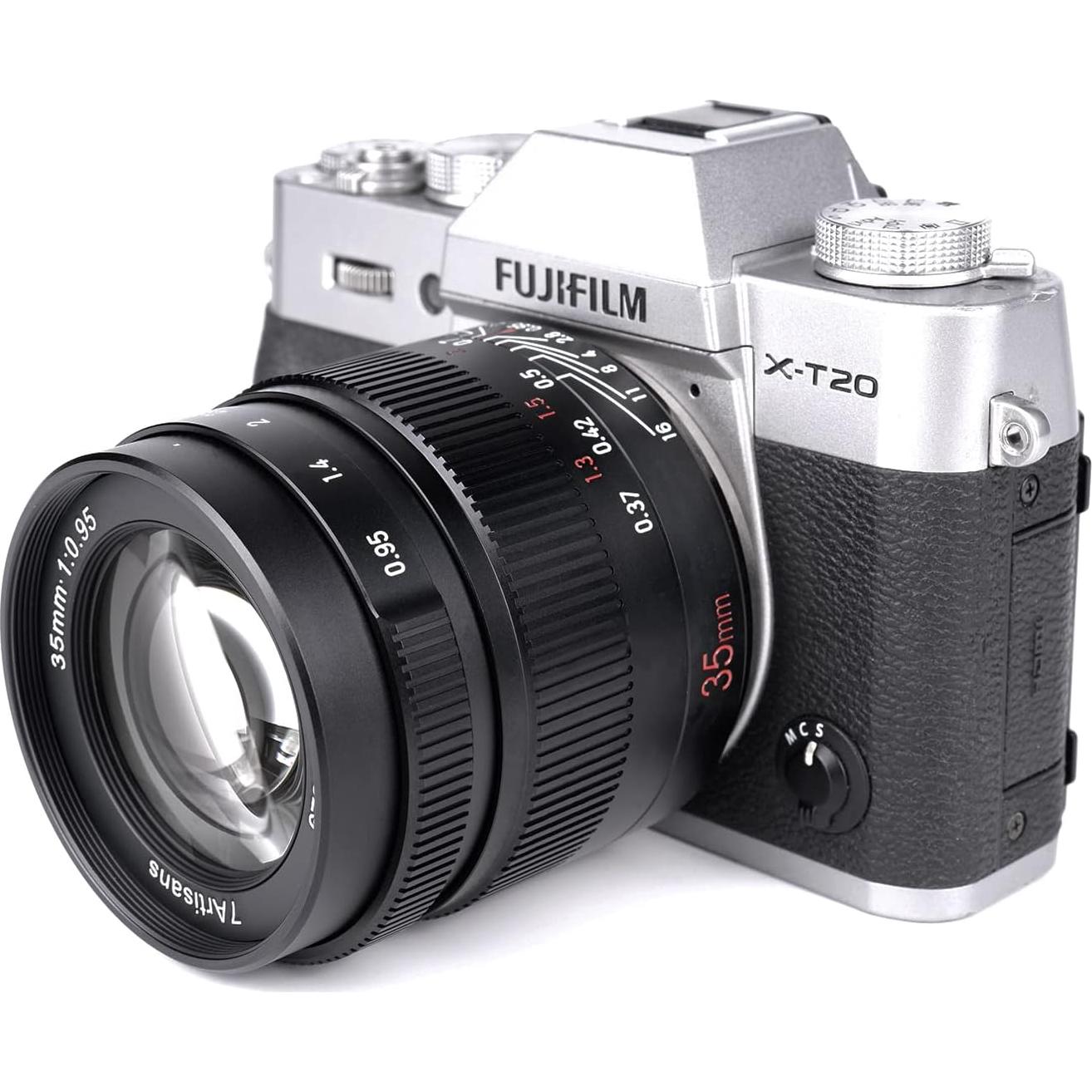 Lente 7artisans 35mm F0.95 para Cámaras Sin Espejo Fuji