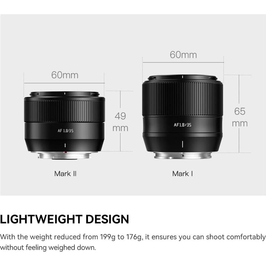 Lente TTArtisan AF 35mm F1.8 II para cámaras Fuji X-Mount