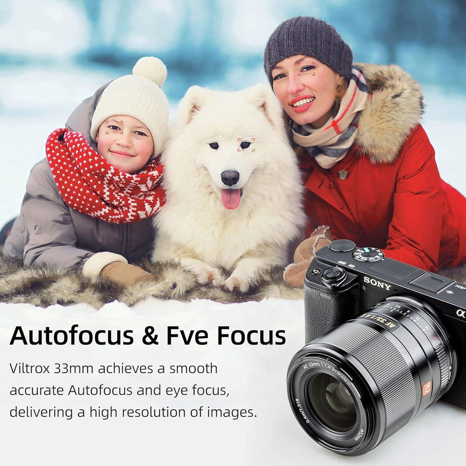 Lente Prime VILTROX 33mm F1.4 para Cámara Sony E-Mount