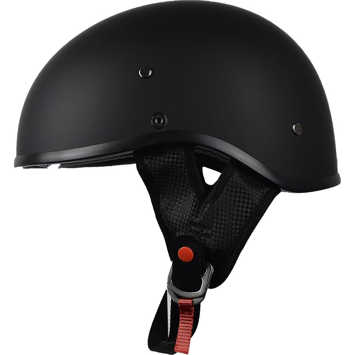 Casco de Moto CHCYCLE Medio con Visera Solar Negro