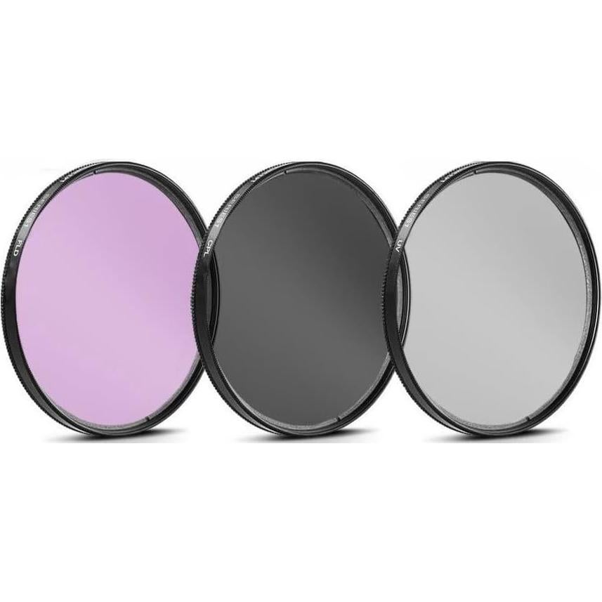 Kit de Filtros 3 Piezas 46mm UV-CPL-FLD para Panasonic Lumix