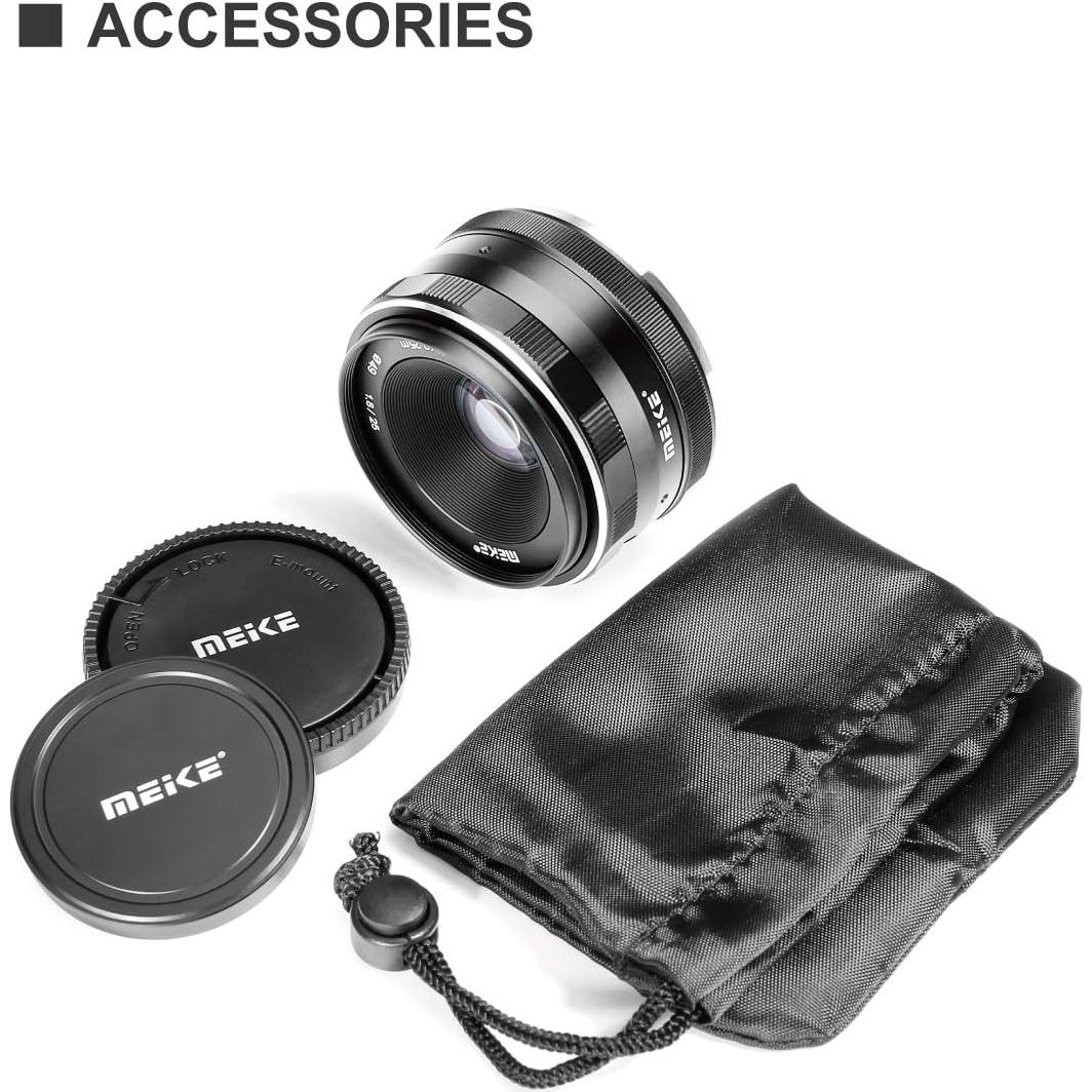 Lente Gran Angular Meike 25mm F1.8 para Micro 4/3