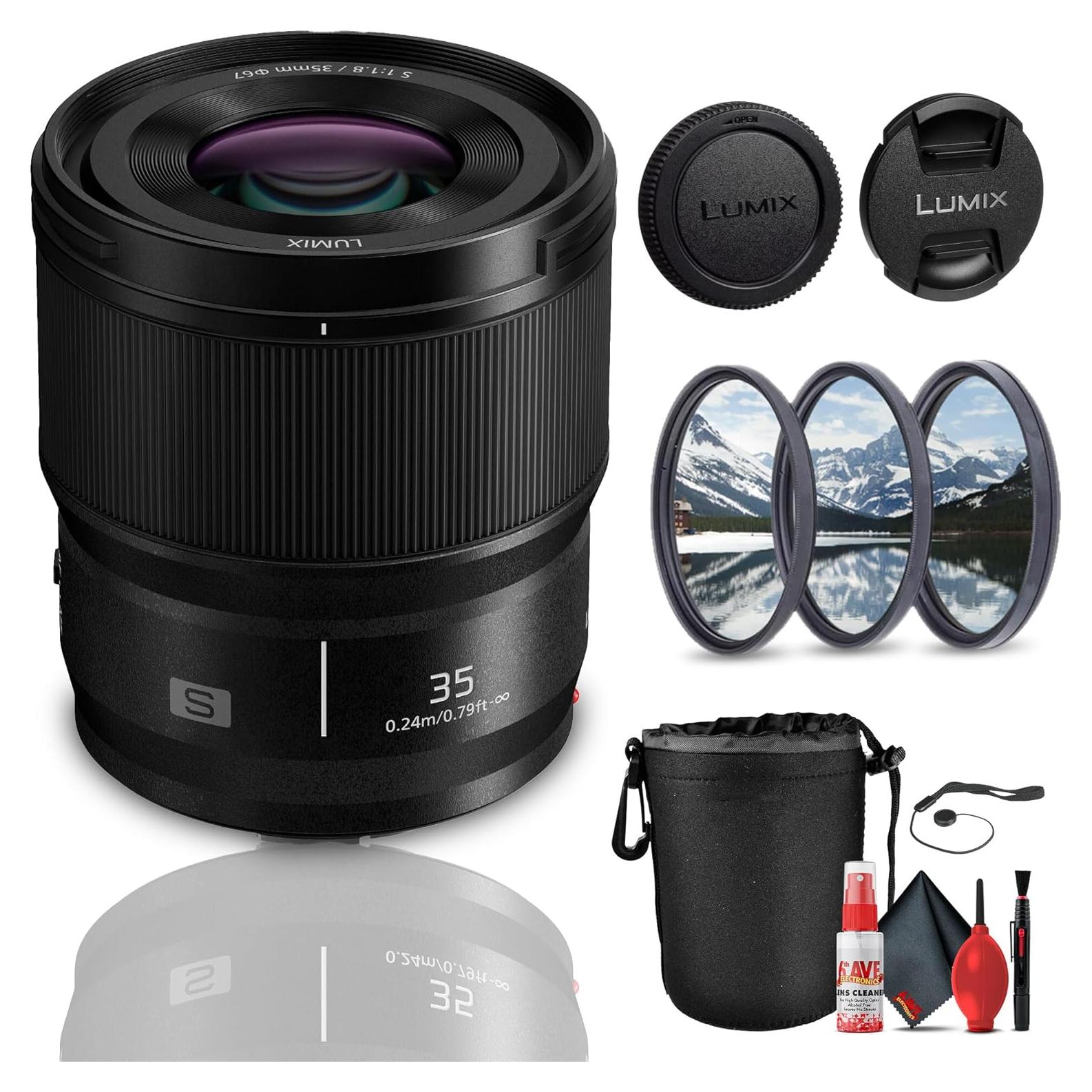 Lente Panasonic Lumix S 35mm f/1.8 para Cámaras Sin Espejo