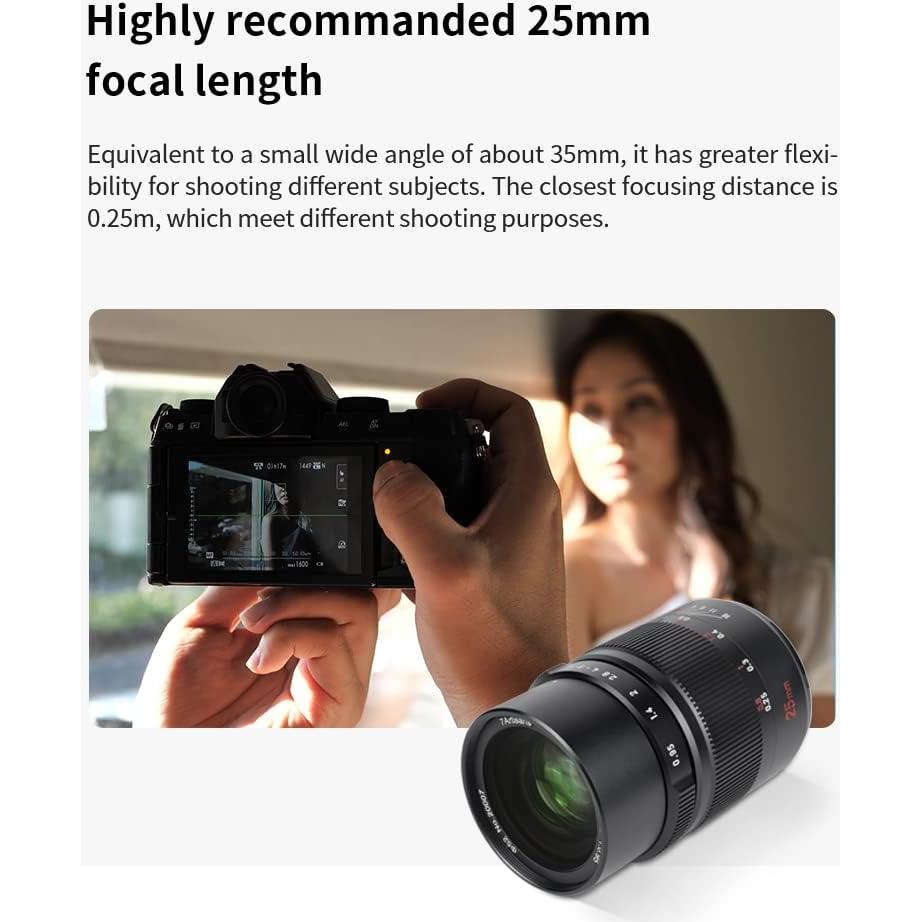 Lente Gran Angular 7artisans 25mm F0.95 MFT APS-C