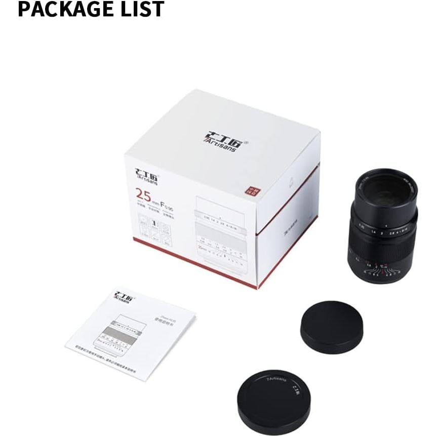 Lente Gran Angular 7artisans 25mm F0.95 MFT APS-C