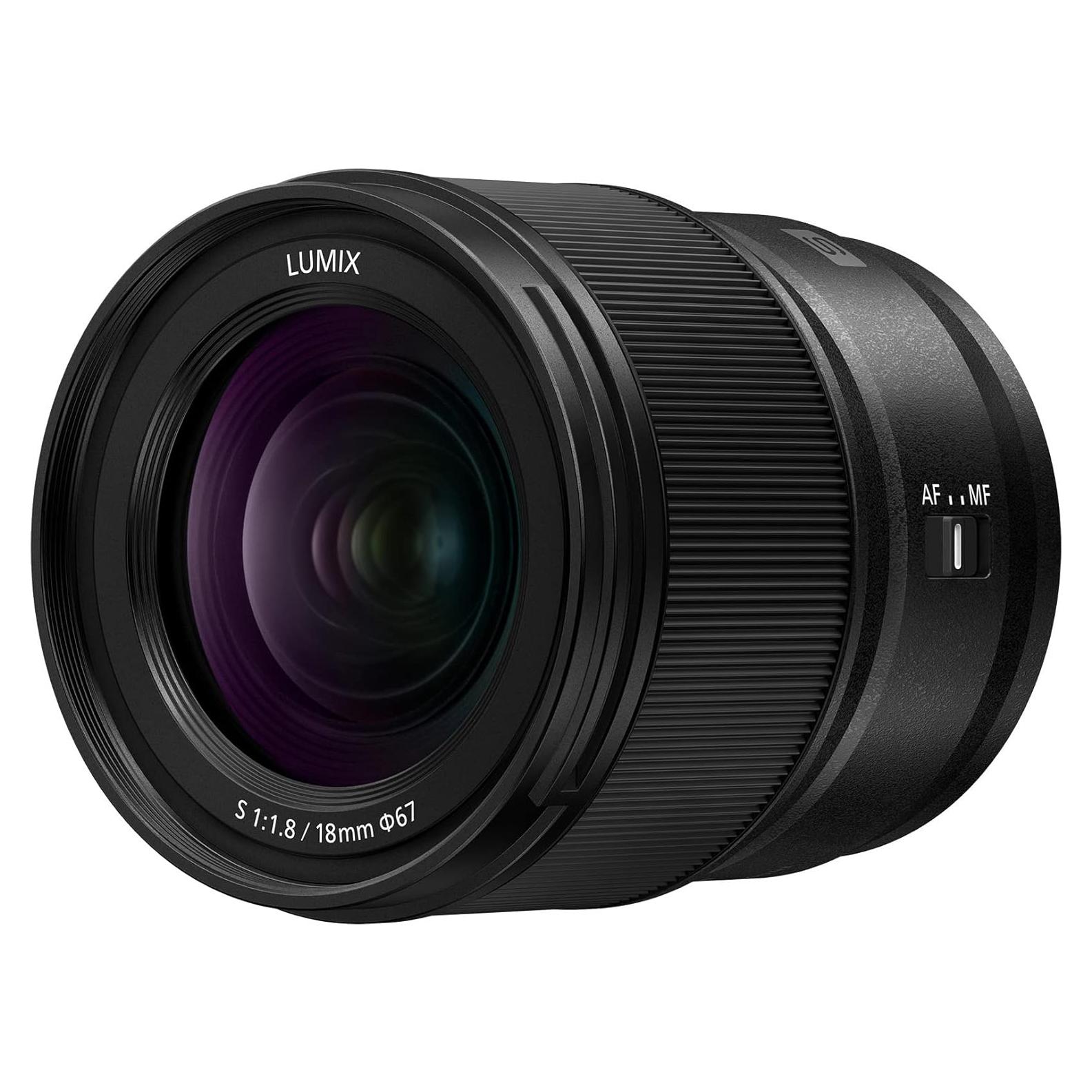 Lente Panasonic LUMIX S 18mm F1.8 L-Mount para Cámaras Sin Espejo