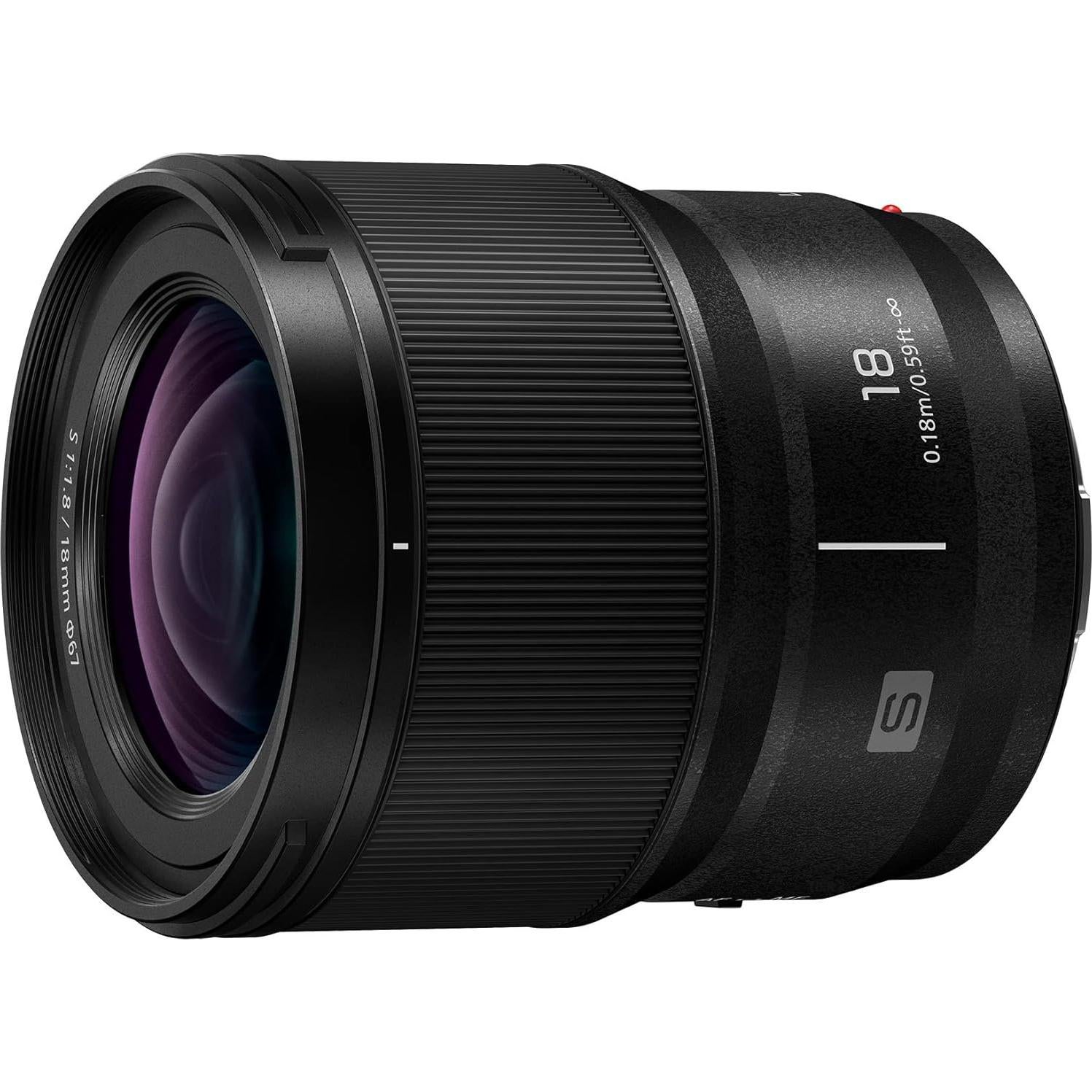 Lente Panasonic LUMIX S 18mm F1.8 L-Mount para Cámaras Sin Espejo