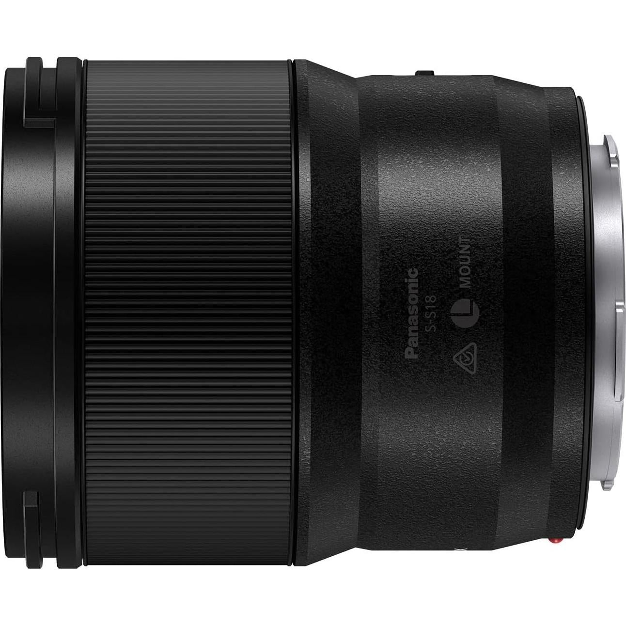 Lente Panasonic LUMIX S 18mm F1.8 L-Mount para Cámaras Sin Espejo