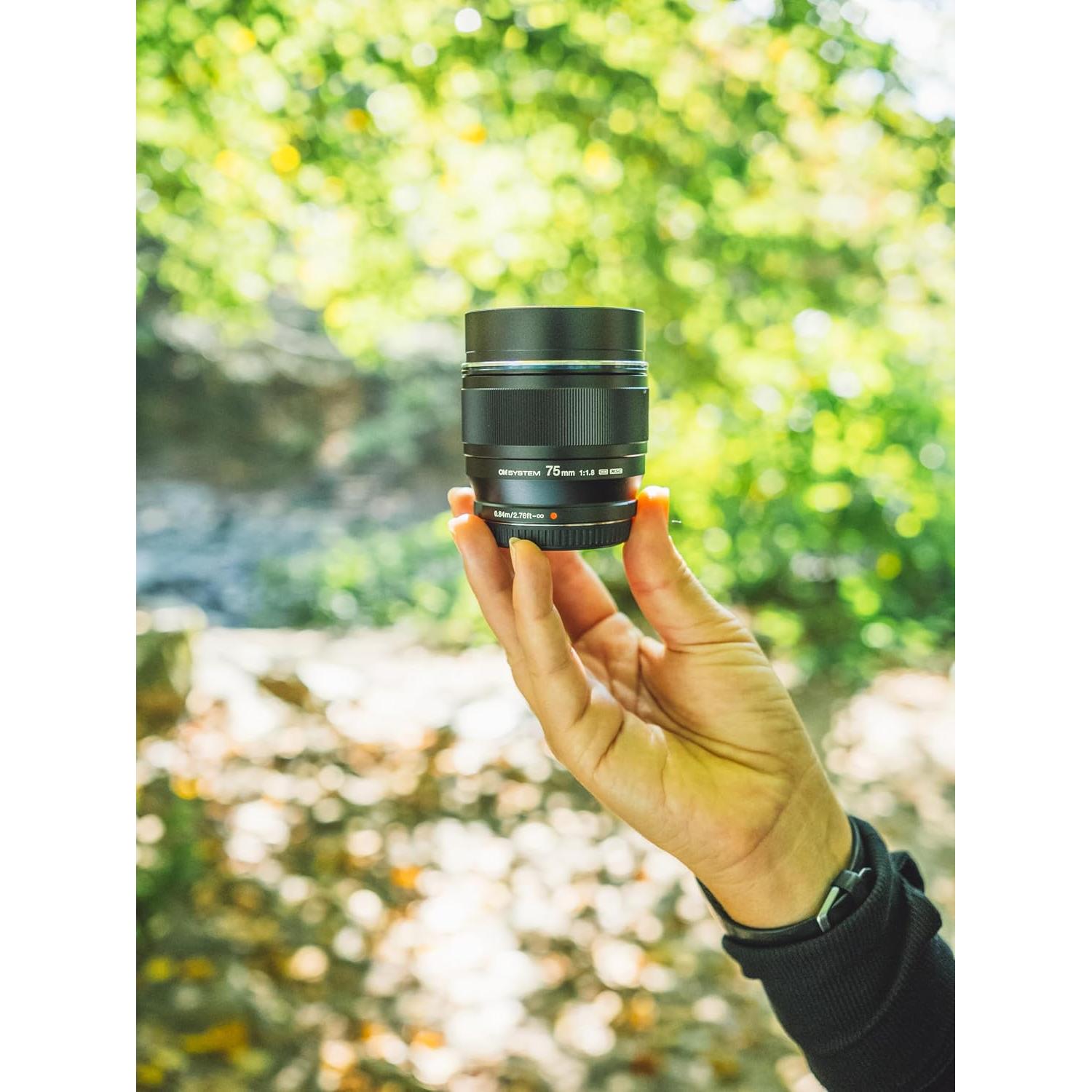 Lente OM SYSTEM M.Zuiko Digital ED 75mm f/1.8 Micro Cuatro Tercios