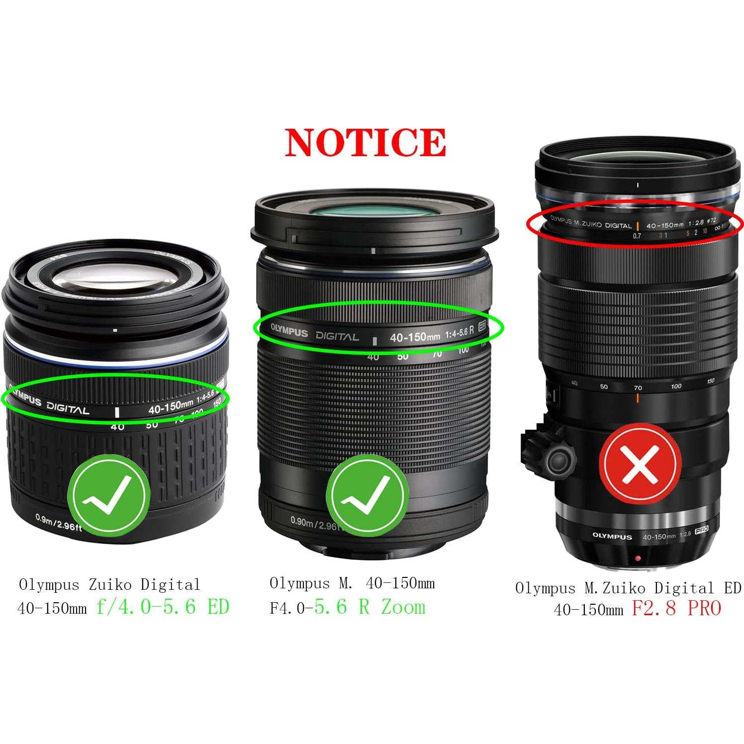 Tapa de lente 58mm Huipuxiang para Olympus M.Zuiko 40-150mm