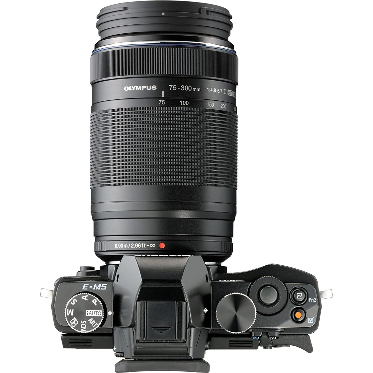 Lente Zoom Olympus M.Zuiko 75-300mm F4.8-6.7 Micro Cuatro Tercios