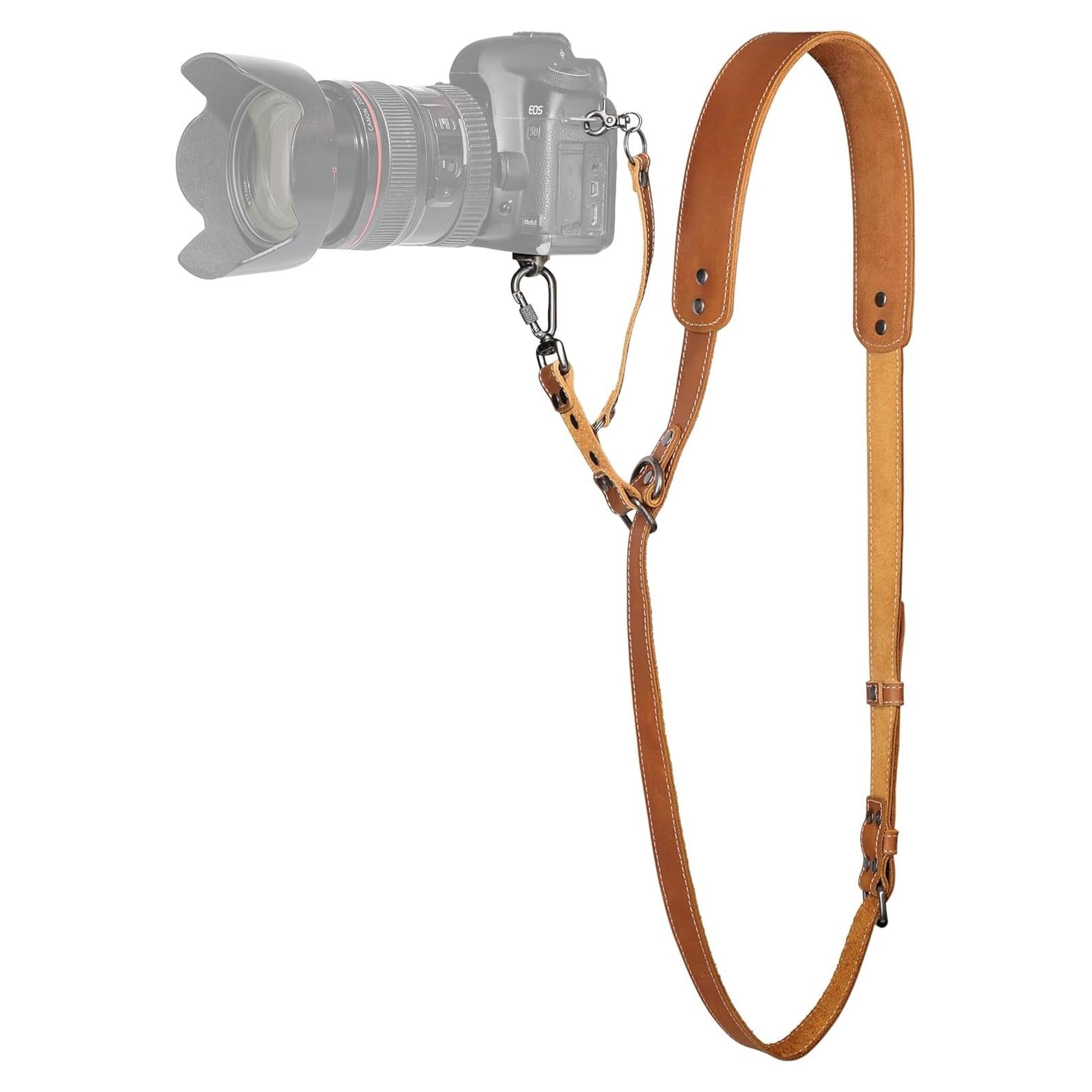 Arnés de cámara individual Padwa Lifestyle cuero marrón 20kg