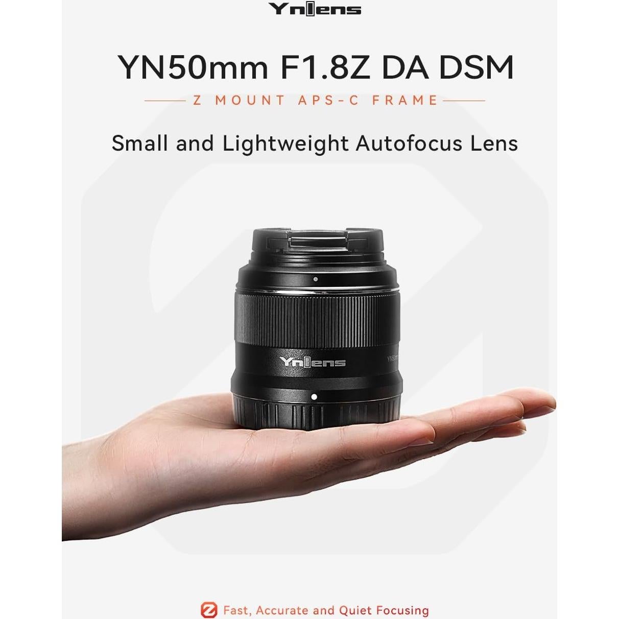 Lente YONGNUO YN50mm F1.8Z DA DSM para Nikon Z APS-C