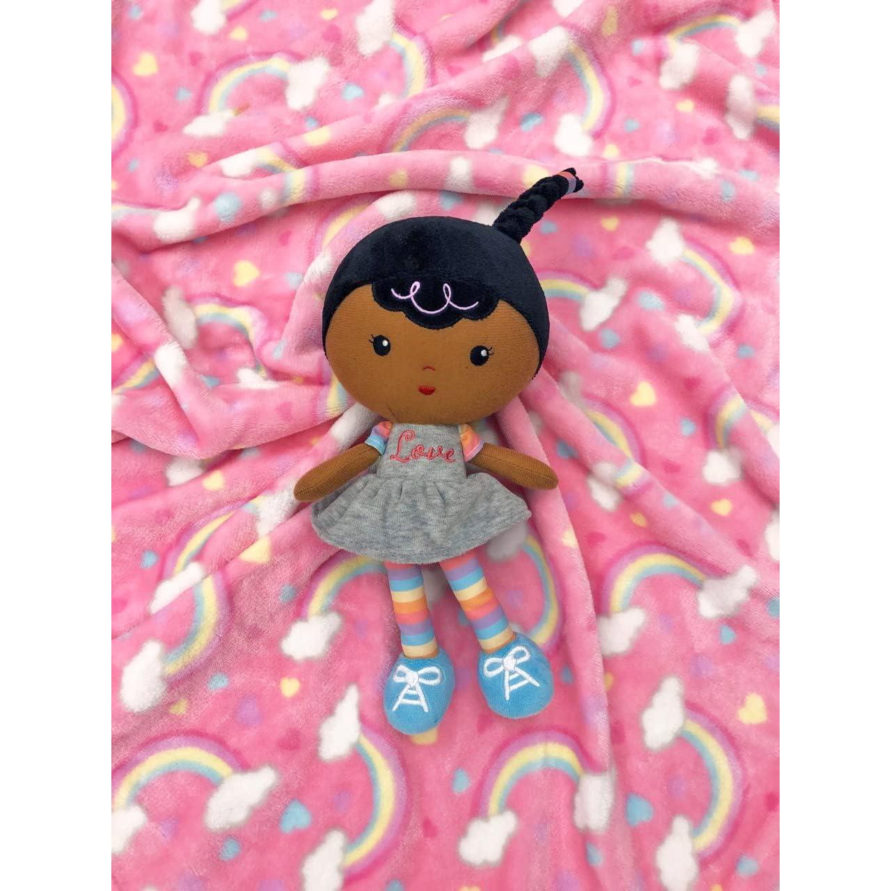 Muñeca de Peluche Baby Starters Willow 27.94 cm Negra