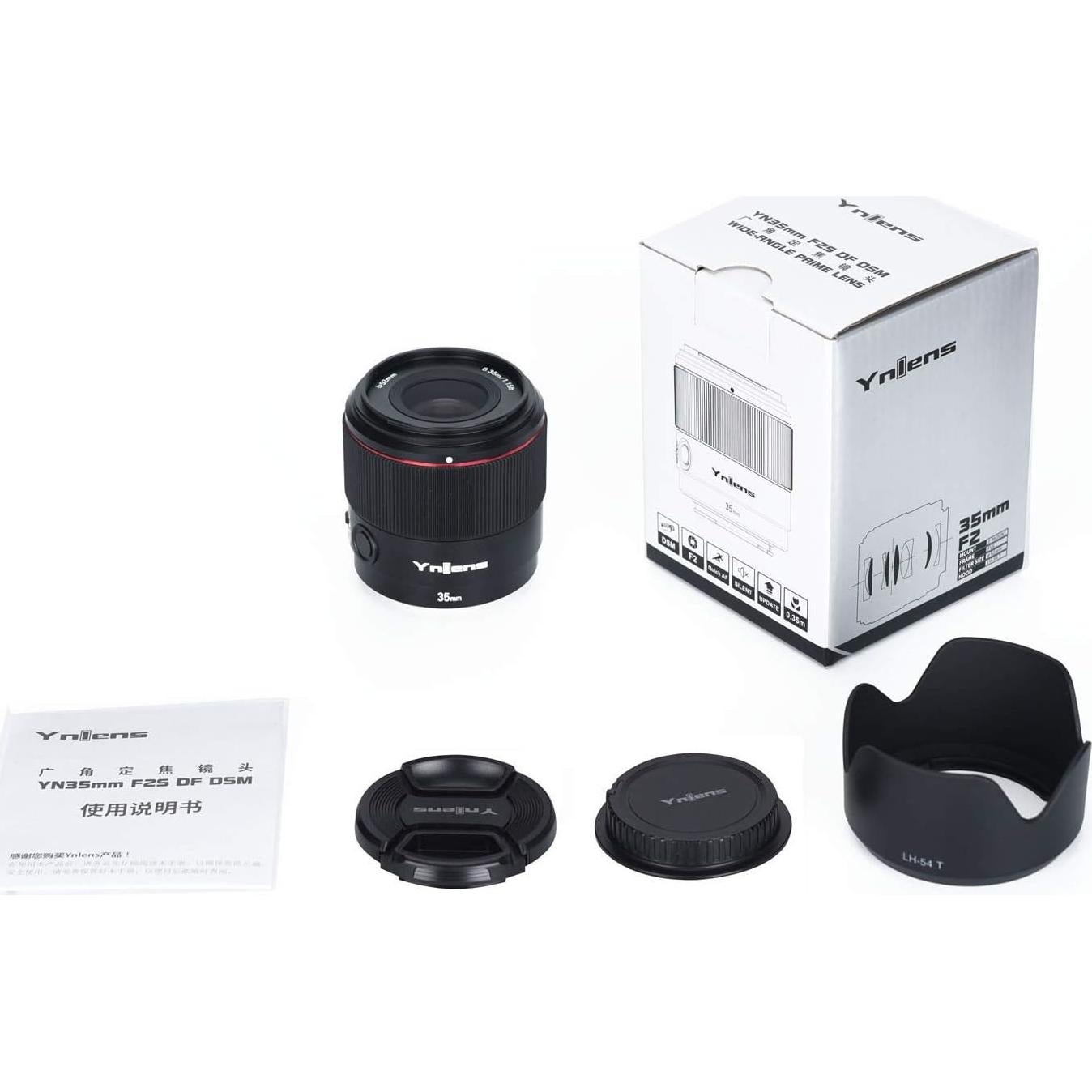 Lente Prime Yongnuo YN35mm F2 para Sony E - Gran Angular