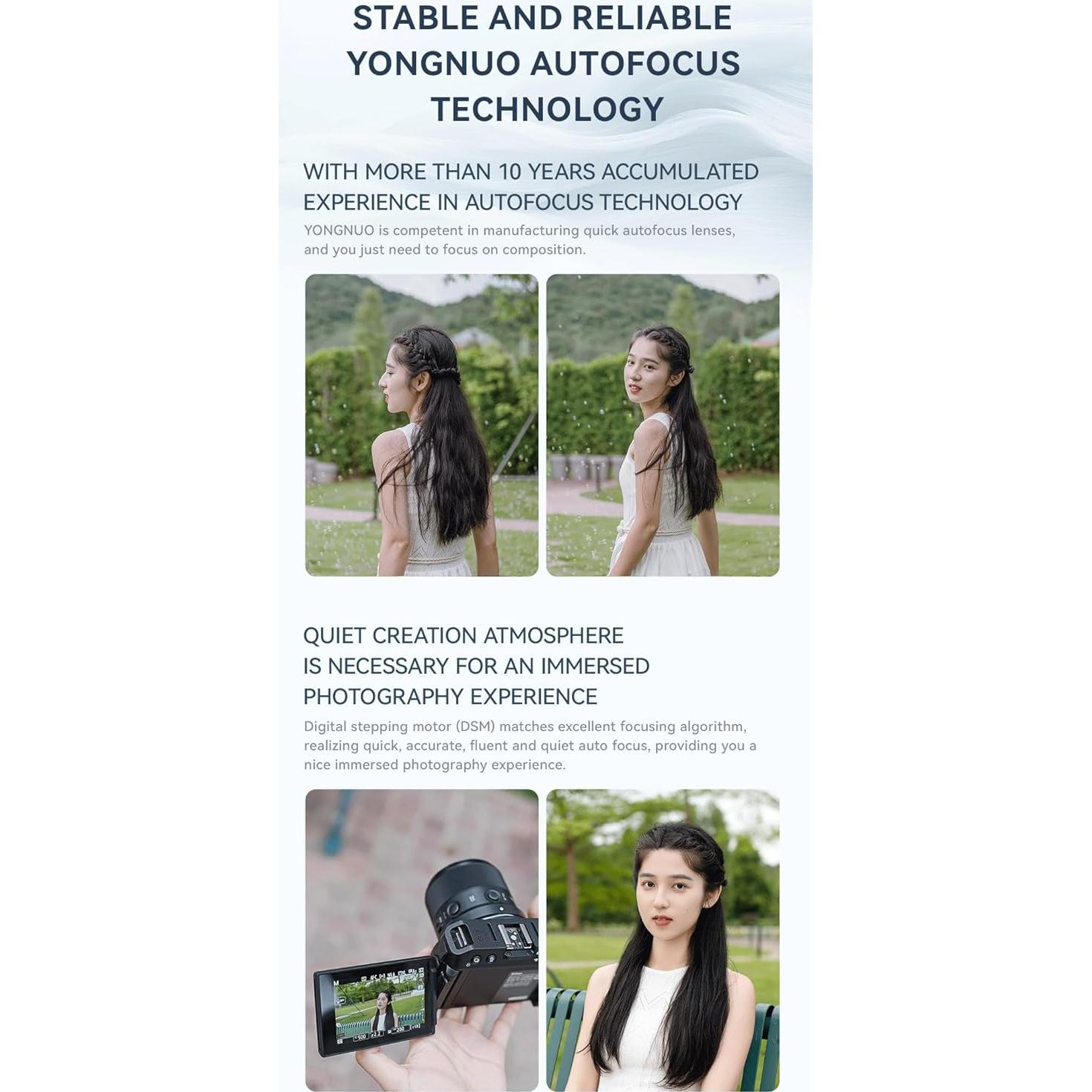 Lente YONGNUO YN35mm F1.8Z DA DSM Autofocus APS-C Montura Z