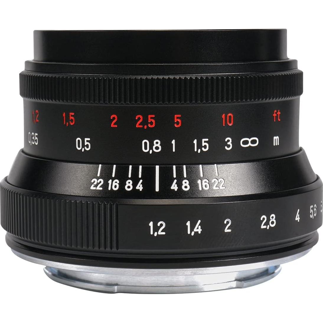 Lente 7artisans 35mm F1.2 Manual para Olympus Panasonic M4/3