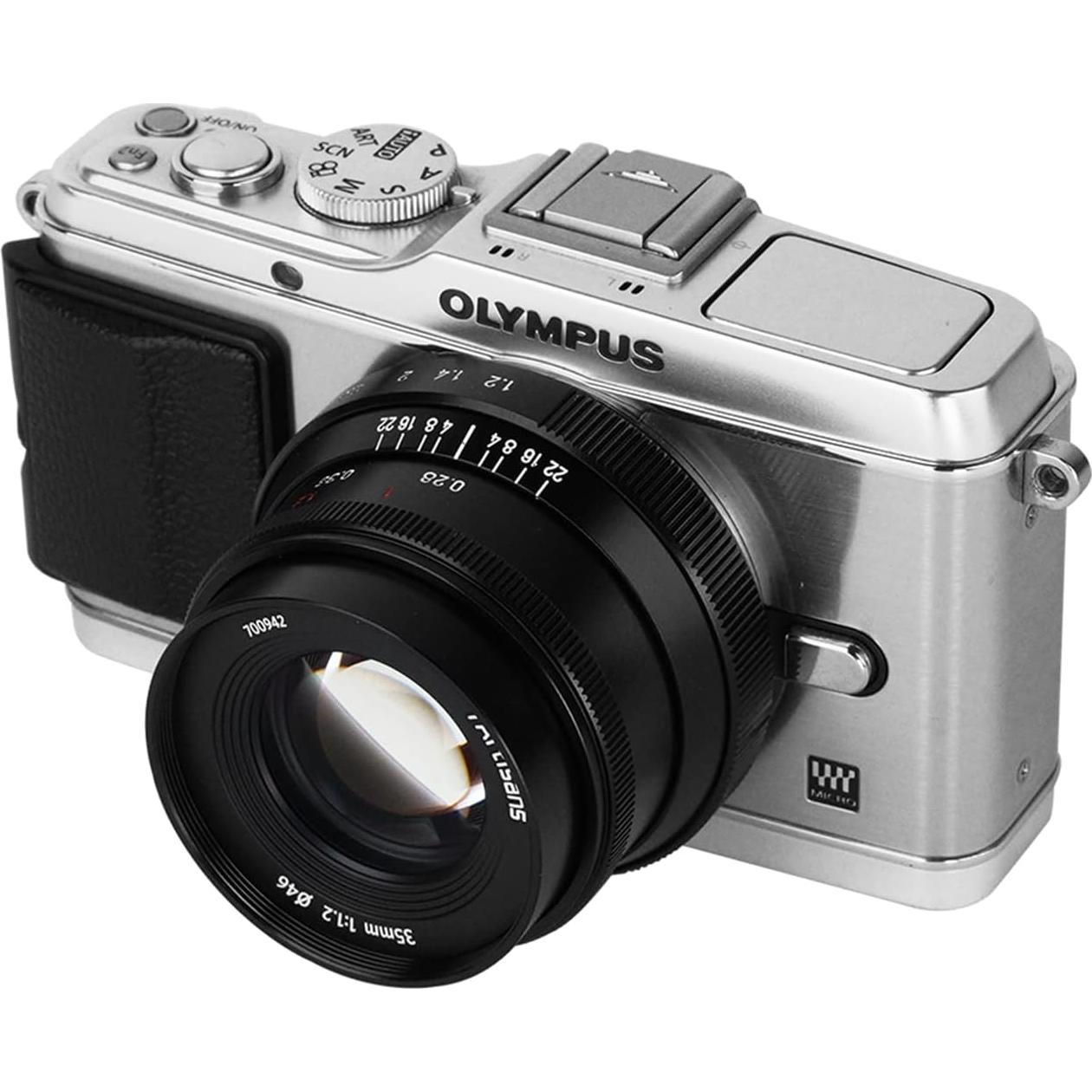 Lente 7artisans 35mm F1.2 Manual para Olympus Panasonic M4/3