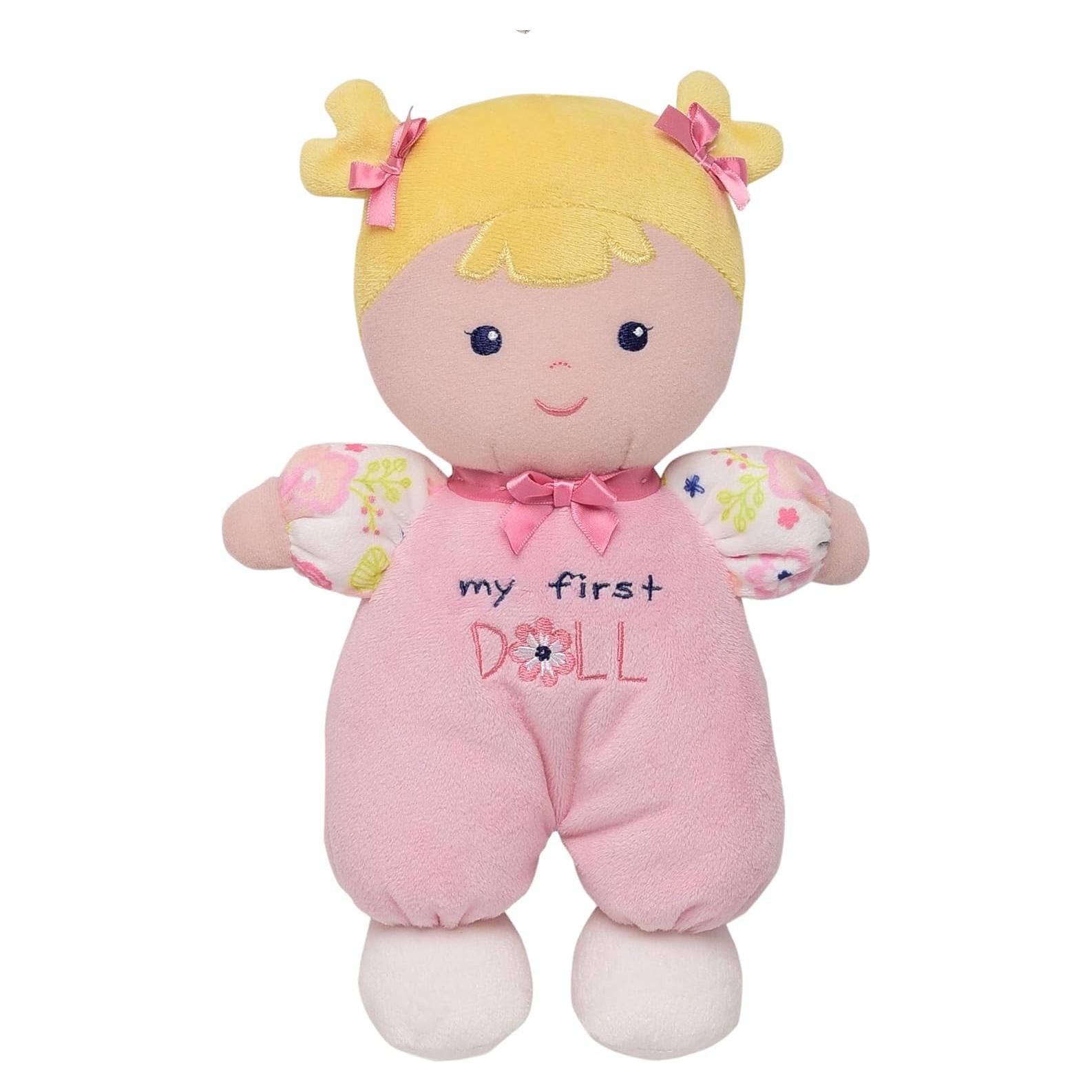 Muñeca Suave Baby Starters 25cm Rubia con Bordado