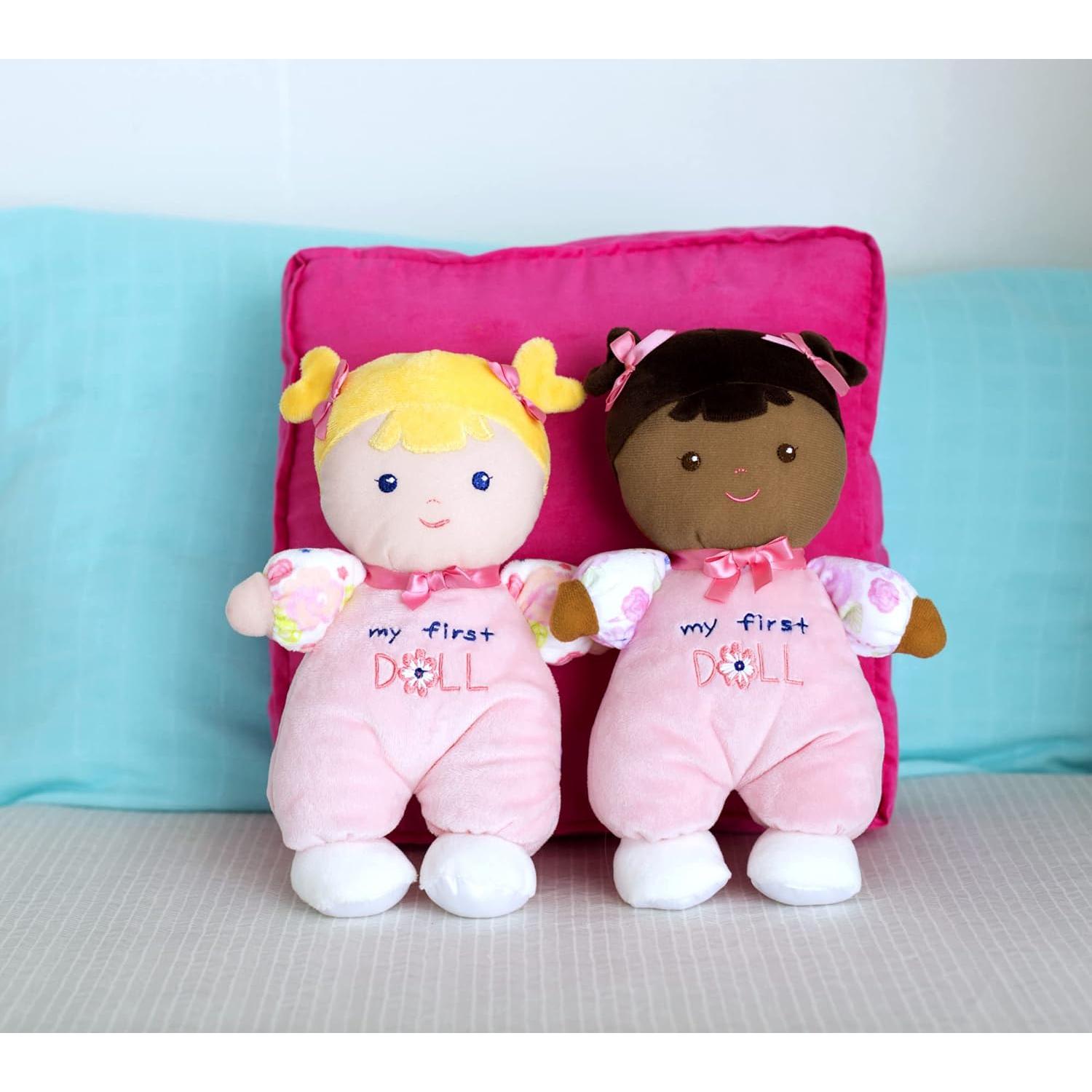 Muñeca Suave Baby Starters 25cm Rubia con Bordado