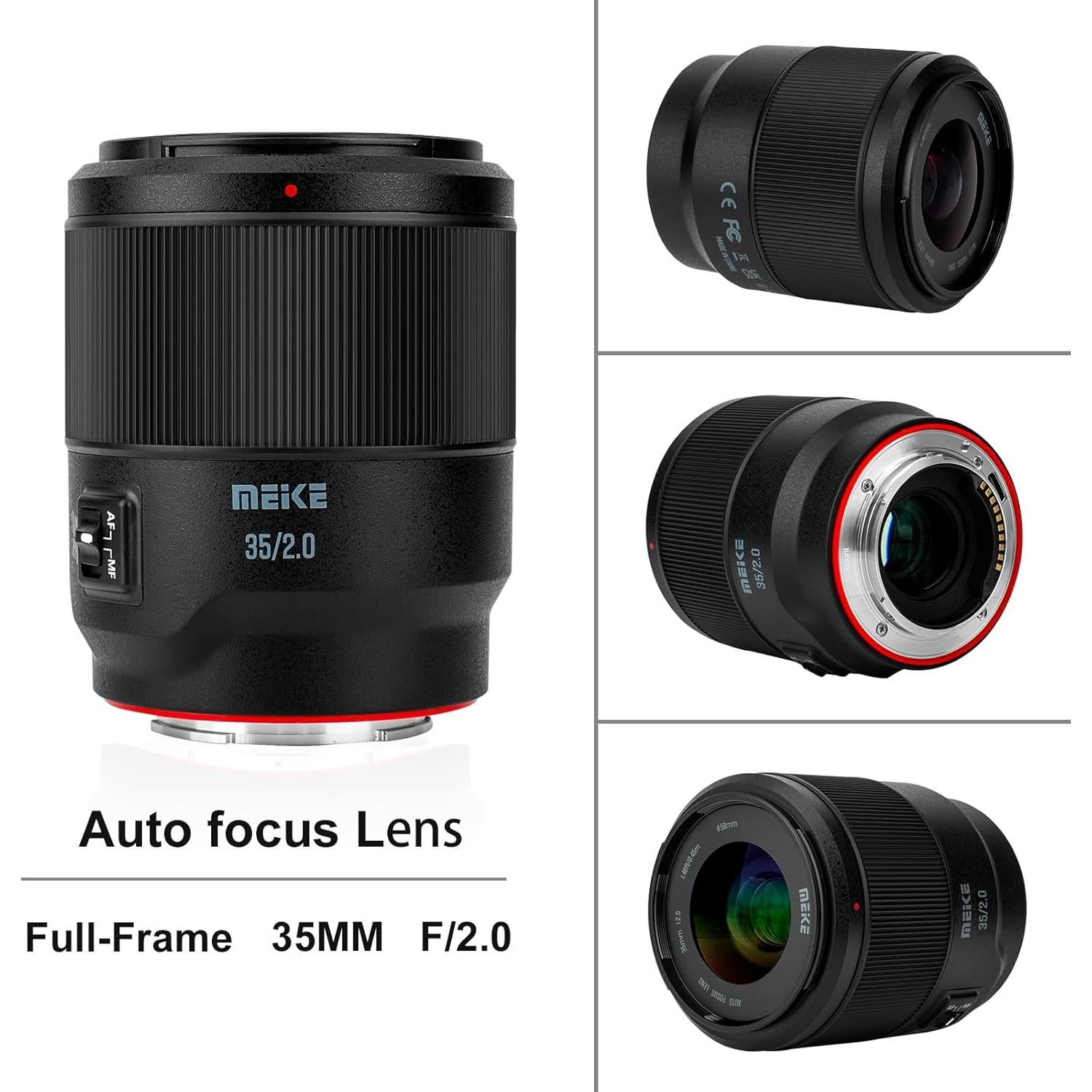 Lente Meike 35mm F2.0 Auto Enfoque para Sony E Mount