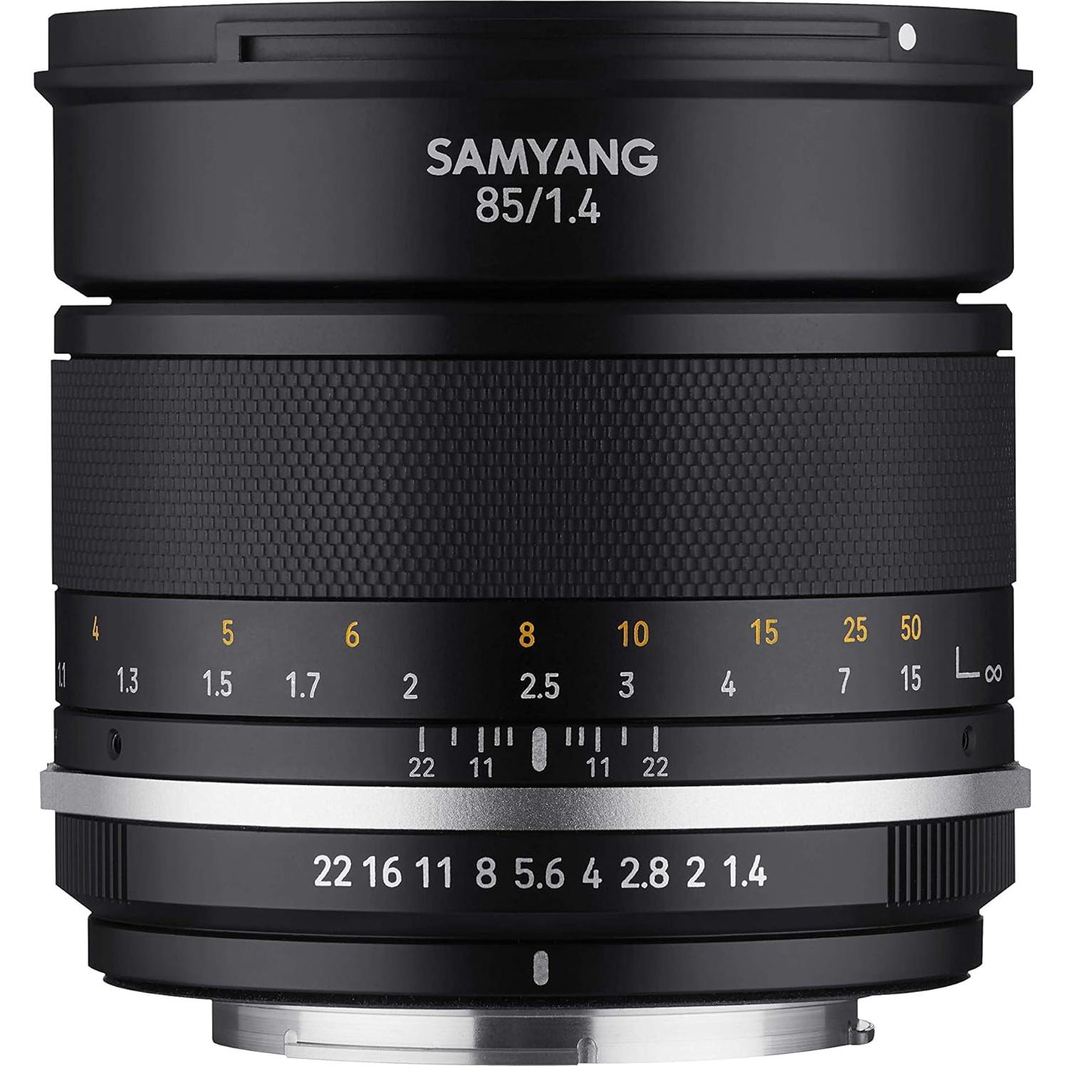 Lente Telefoto Samyang MK2 85mm F1.4 para MFT Sellado