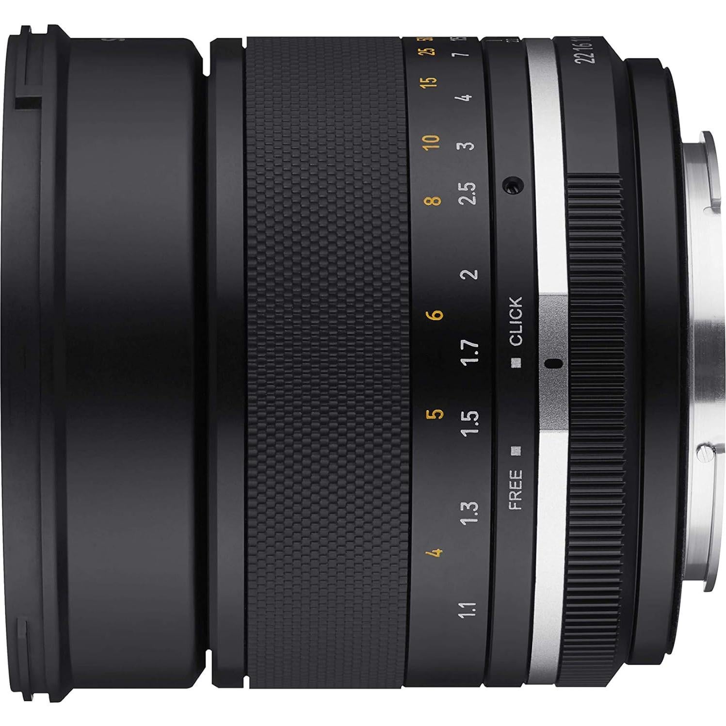 Lente Telefoto Samyang MK2 85mm F1.4 para MFT Sellado