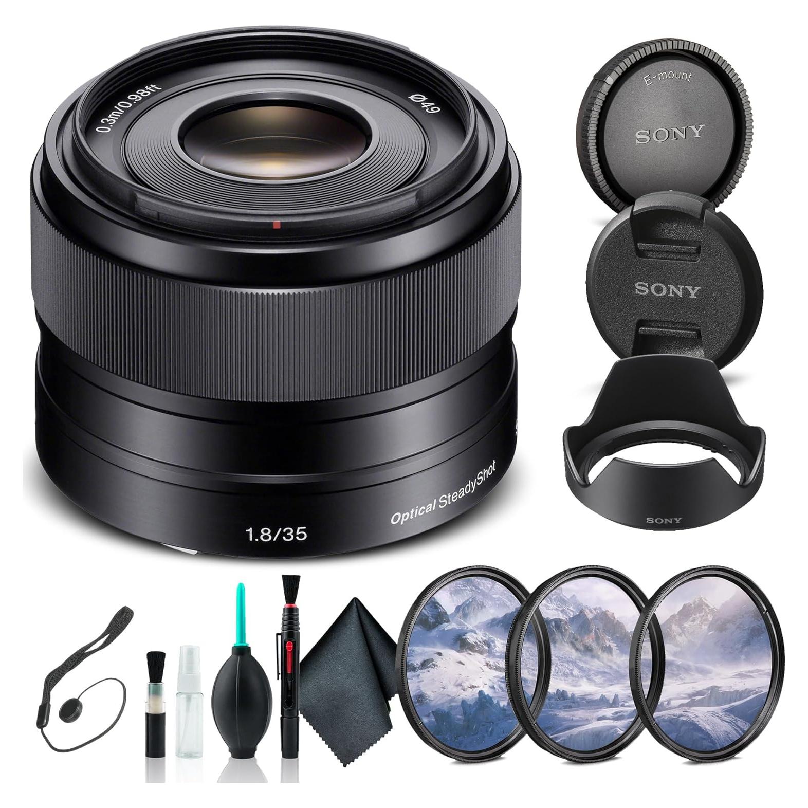 Lente Sony E 35mm f/1.8 OSS para cámaras APS-C con kit
