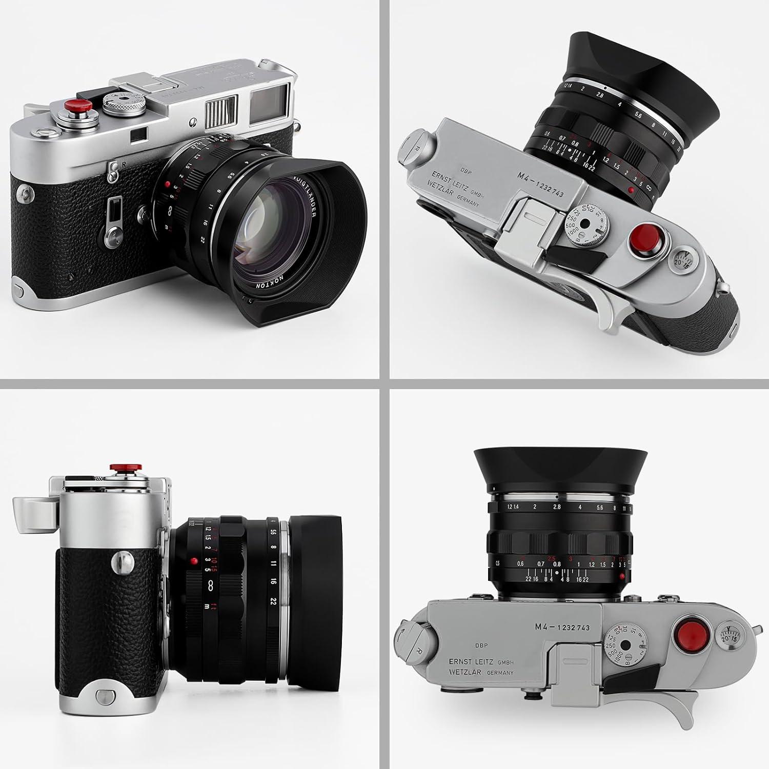 Capucha de lente cuadrada Haoge LH-VM35MB para Voigtlander 35mm 40mm 50mm