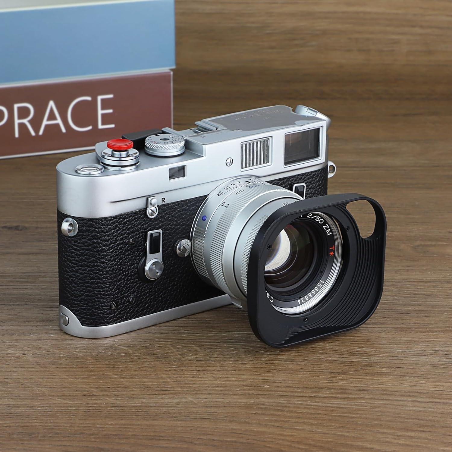 Capucha de Lente Metálica Haoge LH-ZV02P para Carl Zeiss y Voigtlander