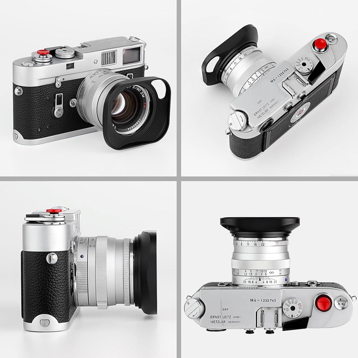 Capucha de Lente Metálica Haoge LH-ZV02P para Carl Zeiss y Voigtlander