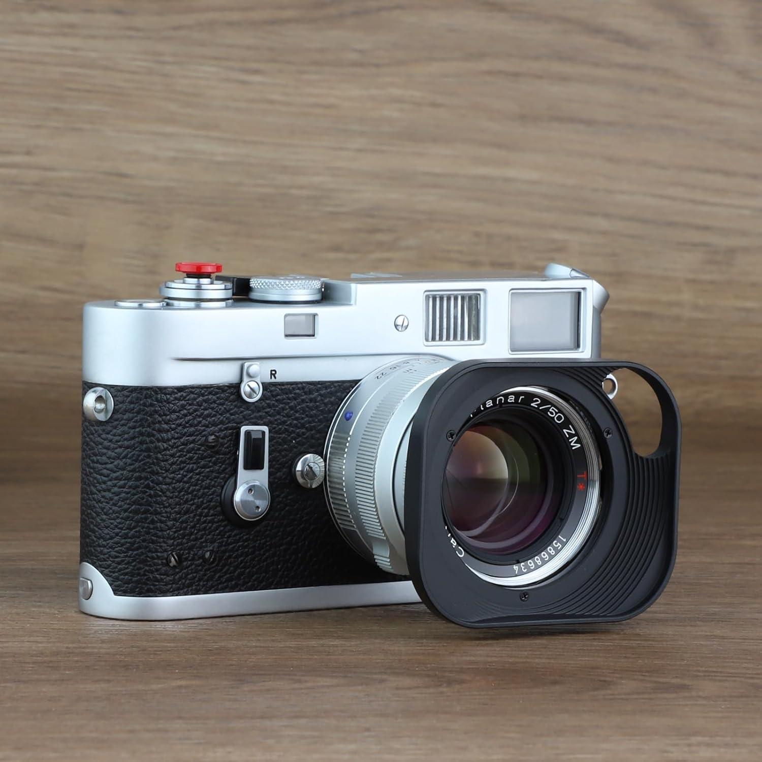 Capucha de Lente Metálica Haoge LH-ZV02P para Carl Zeiss y Voigtlander