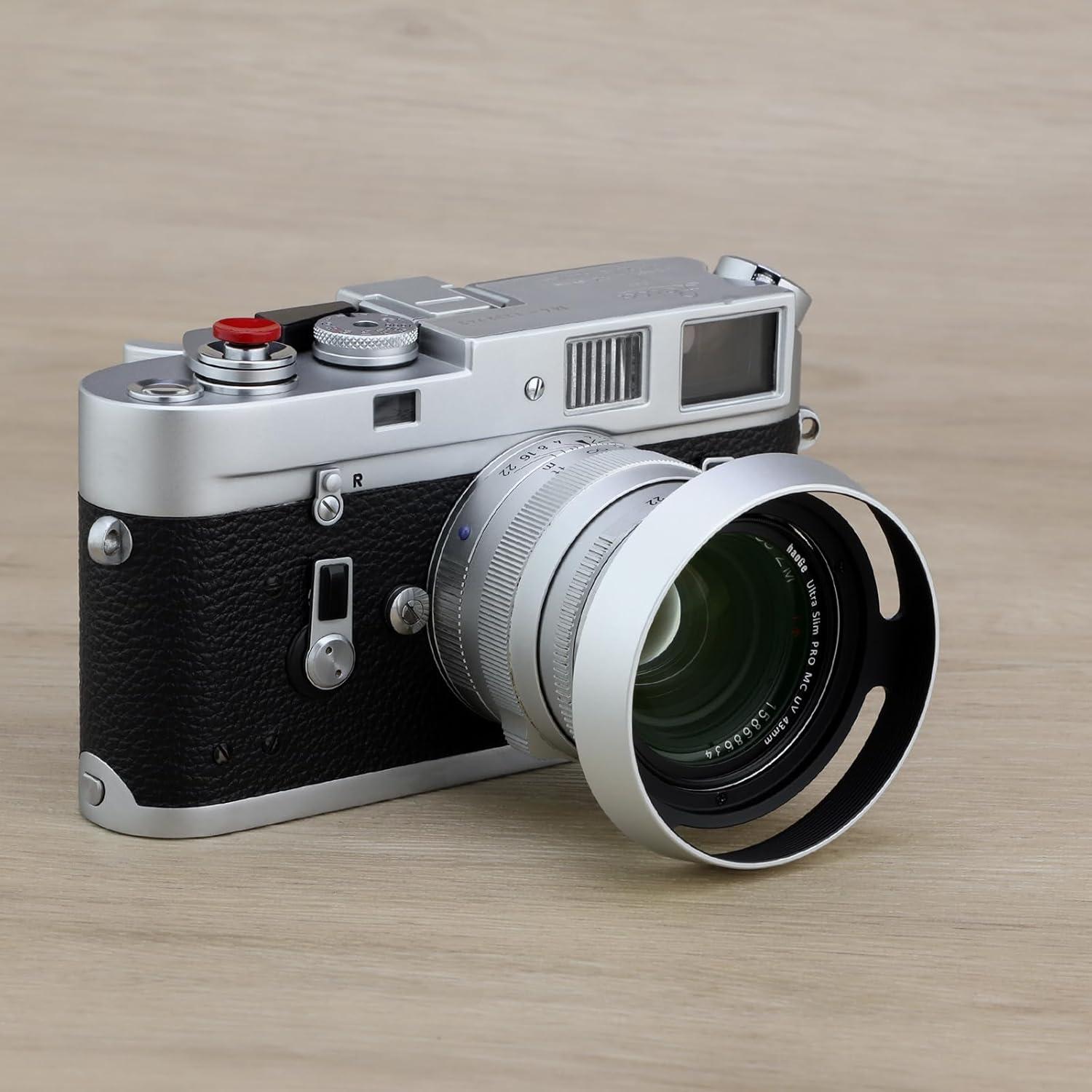 Capucha de Lente Redonda de Metal Haoge LH-ZV05W para Zeiss y Voigtlander