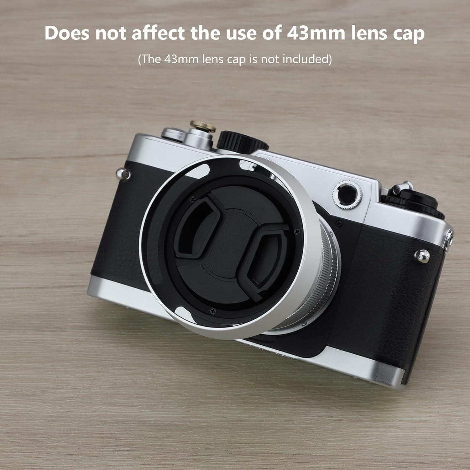 Capucha de Lente Redonda de Metal Haoge LH-ZV05W para Zeiss y Voigtlander