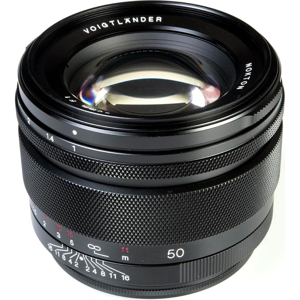 Lente Voigtlander RF 50mm f/1.0 Nokton Aspherical GA para Canon RF