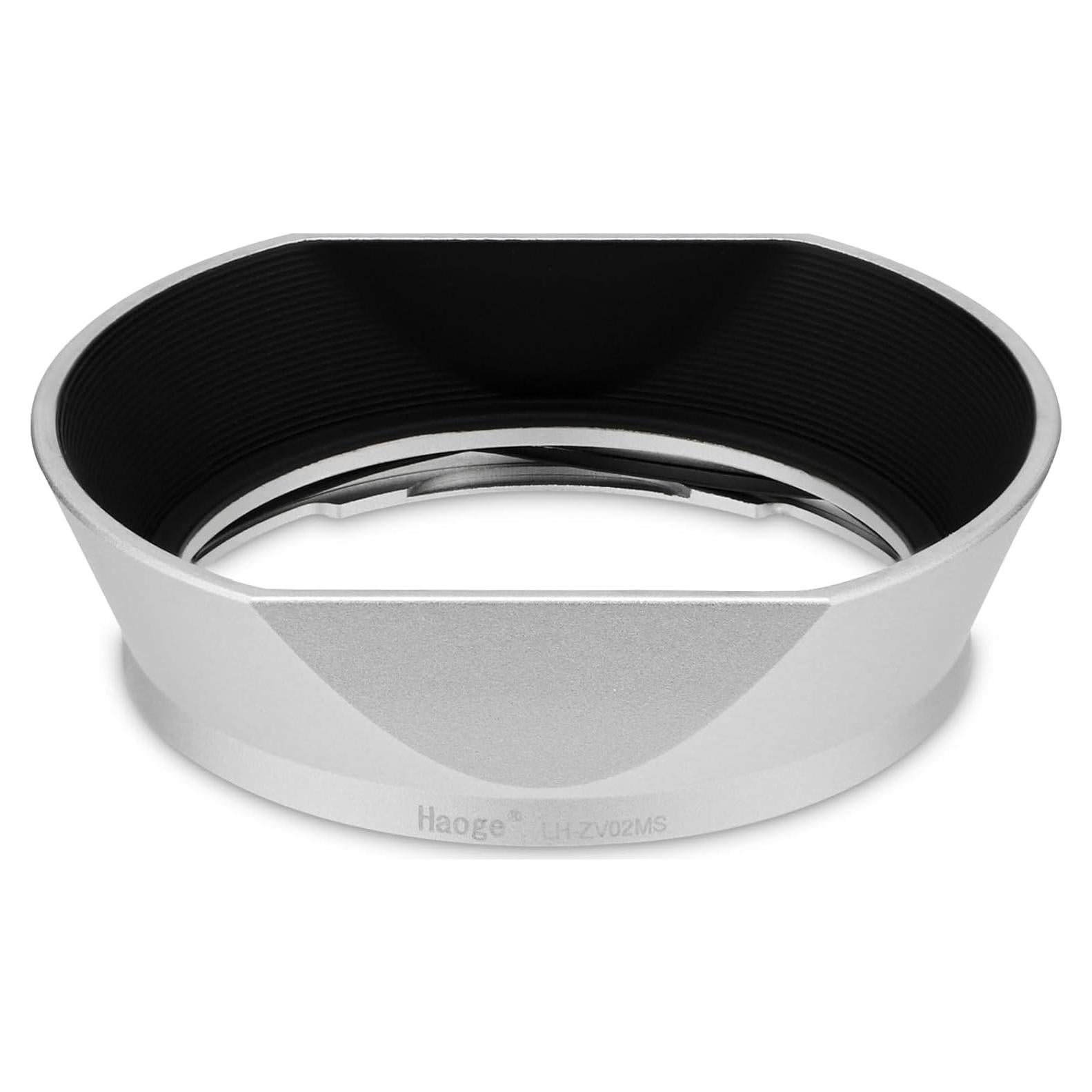 Capucha de Lente Metálica Cuadrada Haoge LH-ZV02MS Plateada