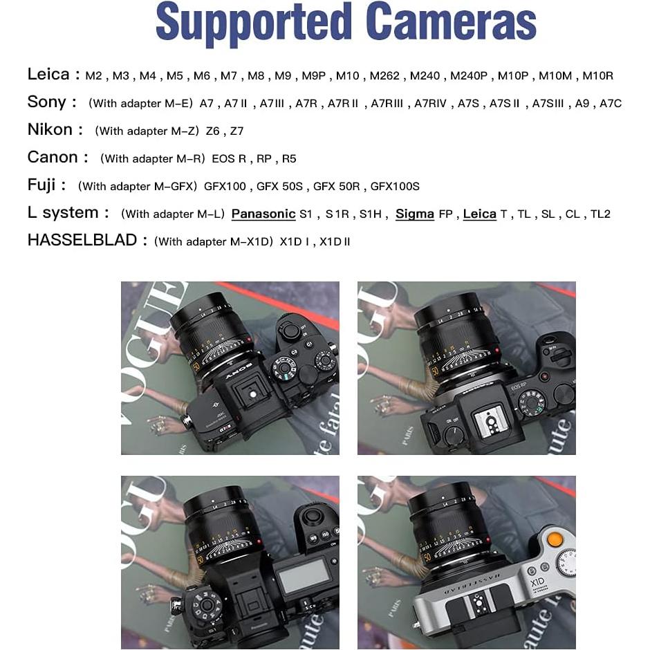 Lente TTArtisan 50mm F1.4 Manual Montura Leica M