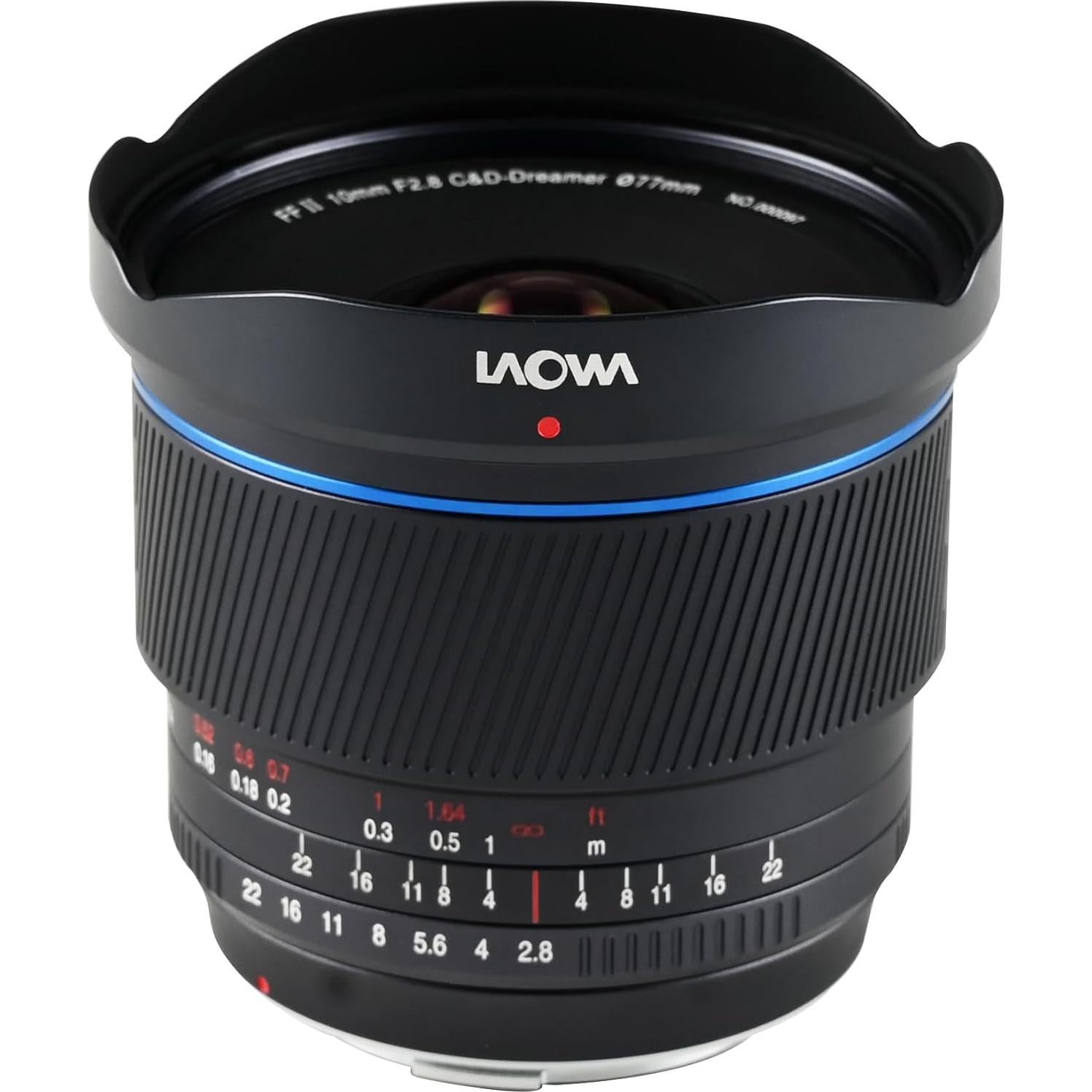 Lente Laowa 10mm f/2.8 Zero-D para Canon R - Enfoque Manual