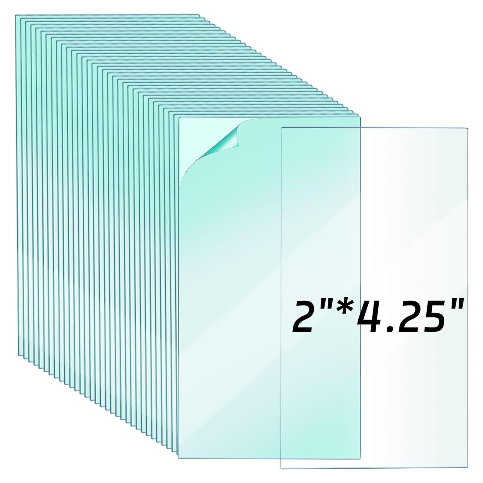 100 Lentes de Soldadura Transparentes 5.08 x 10.8 cm Saysurey