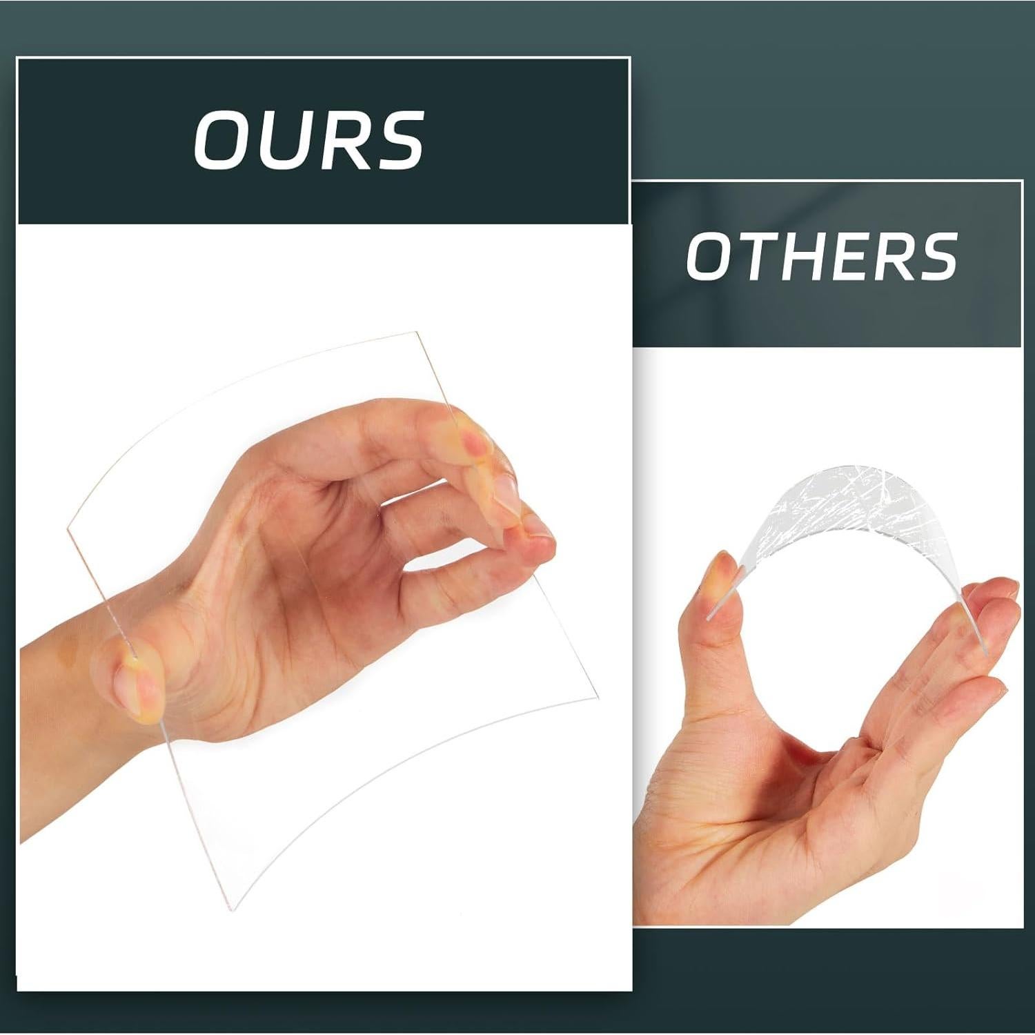 100 Lentes de Soldadura Transparentes 5.08 x 10.8 cm Saysurey